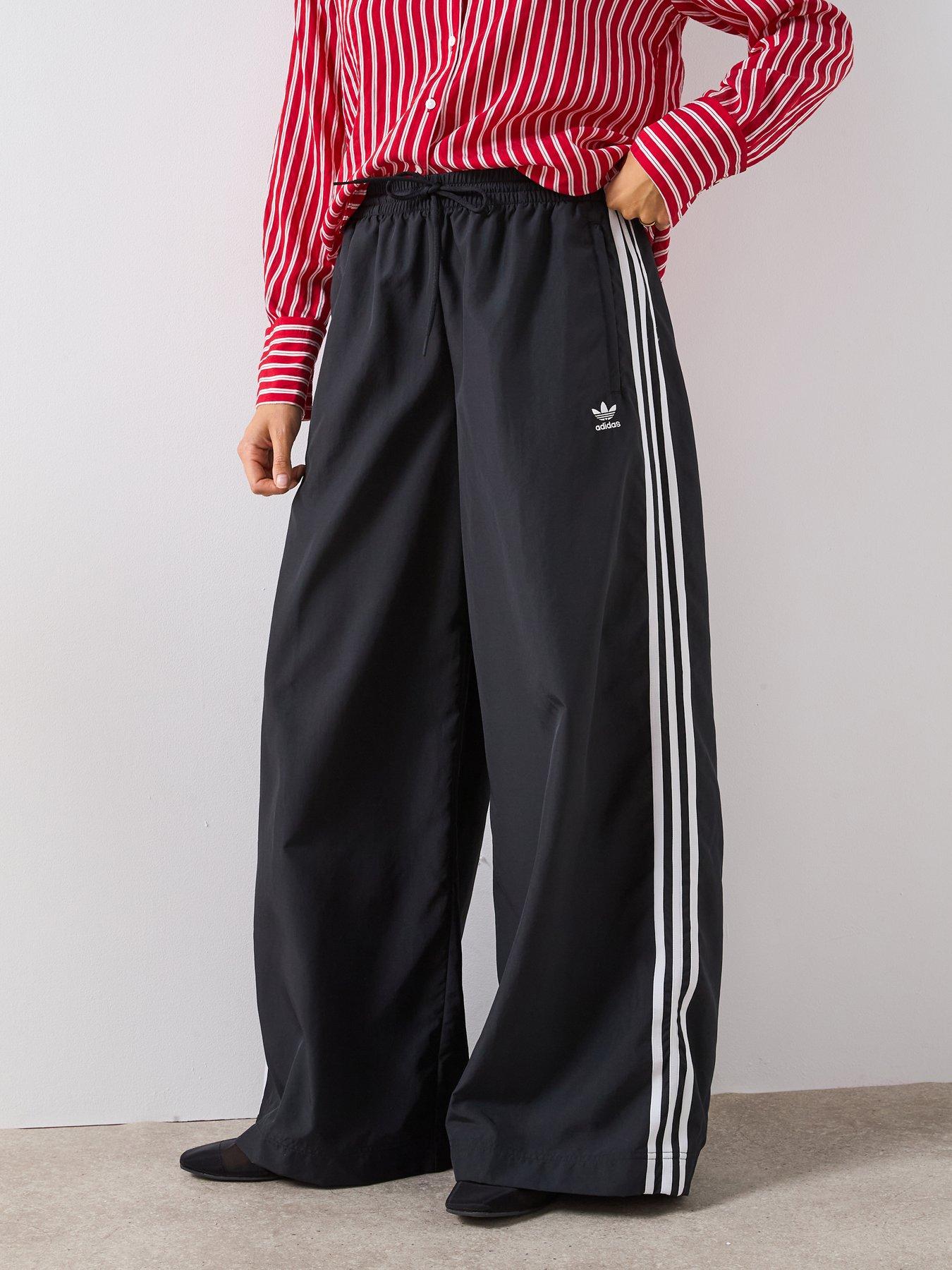 adidas Originals Women's Adilenium Oversized Tracksuit Pants - Black