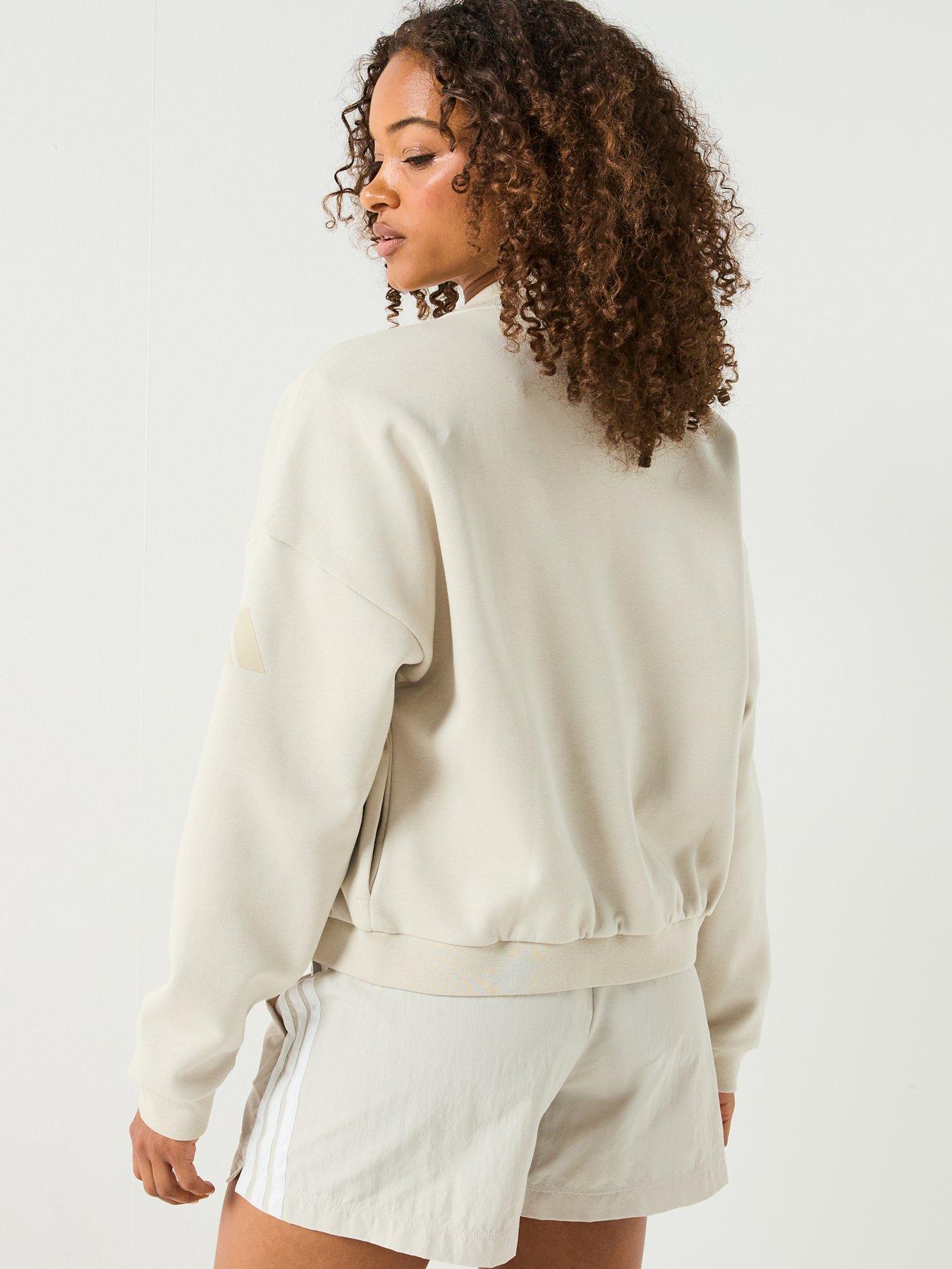 Image 2 of 4 of adidas Sportswear Women's Essentials Contemporary Logo Bomber Jacket - Grey