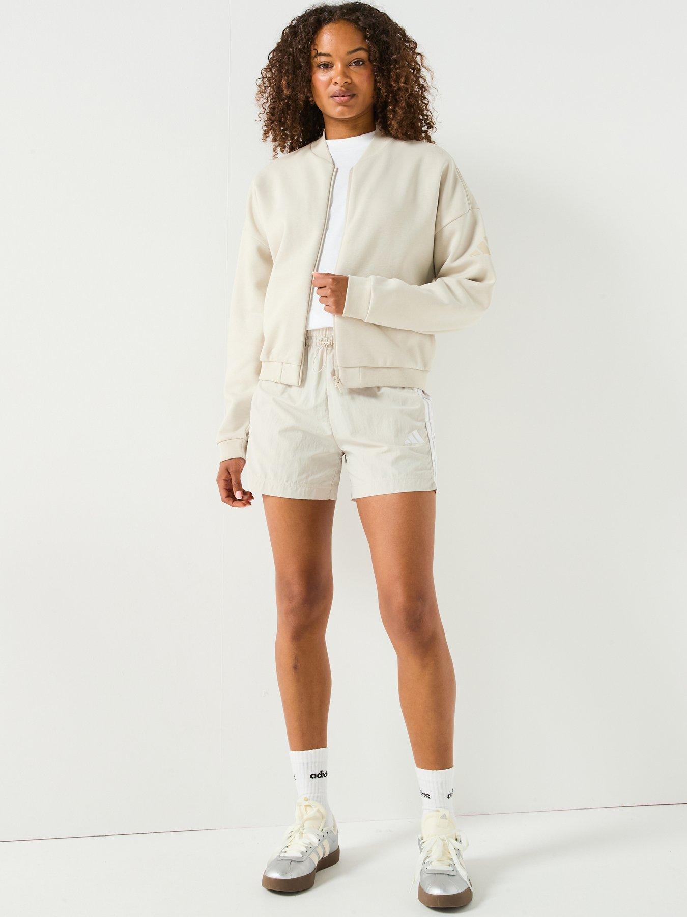 【Adidas コリア】 Essentials Contemporary Logo Bomber Jacket CLOTHING - Essentials Contemporary Logo Bomber Jacket