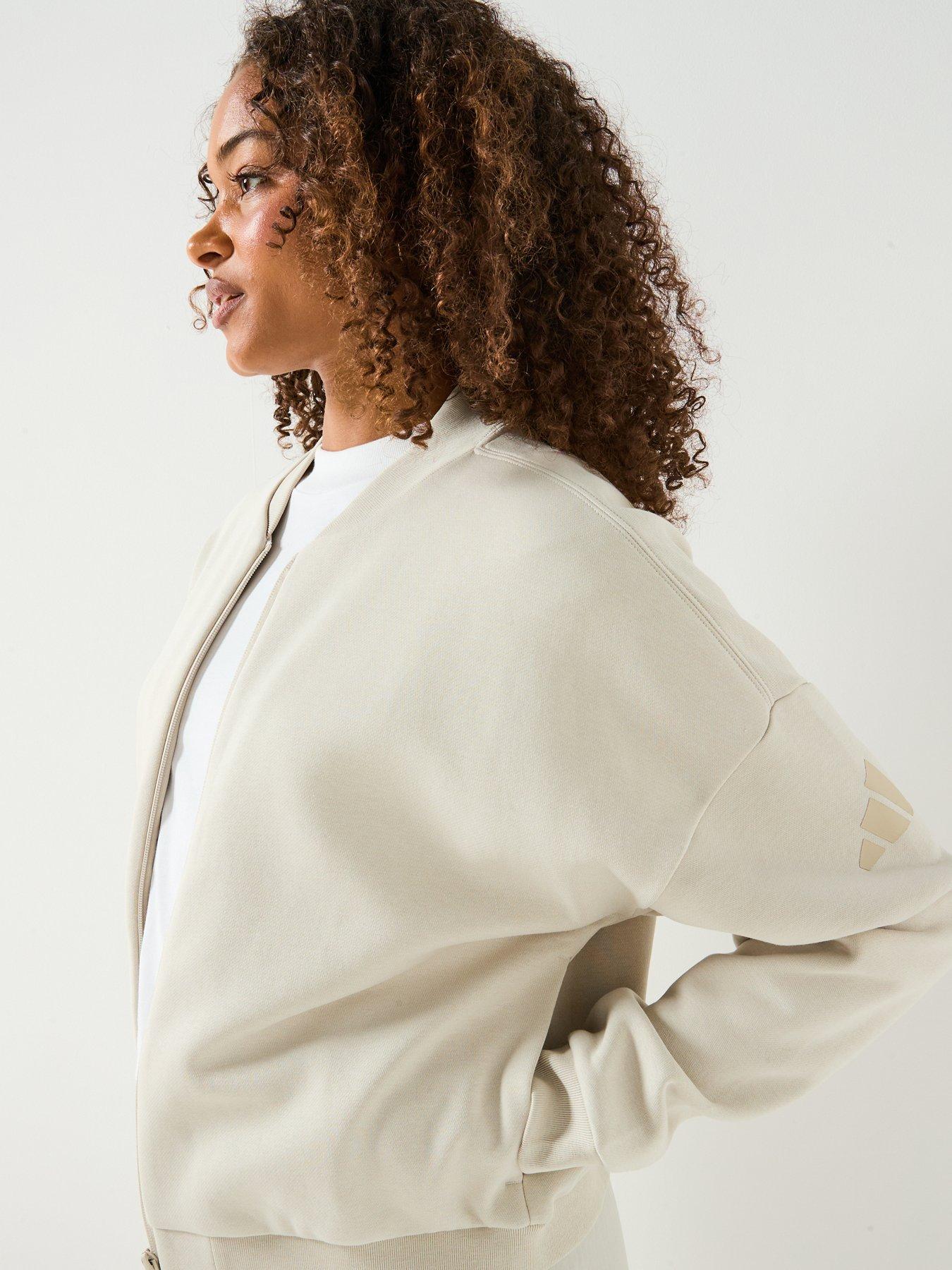 Image 4 of 4 of adidas Sportswear Women's Essentials Contemporary Logo Bomber Jacket - Grey
