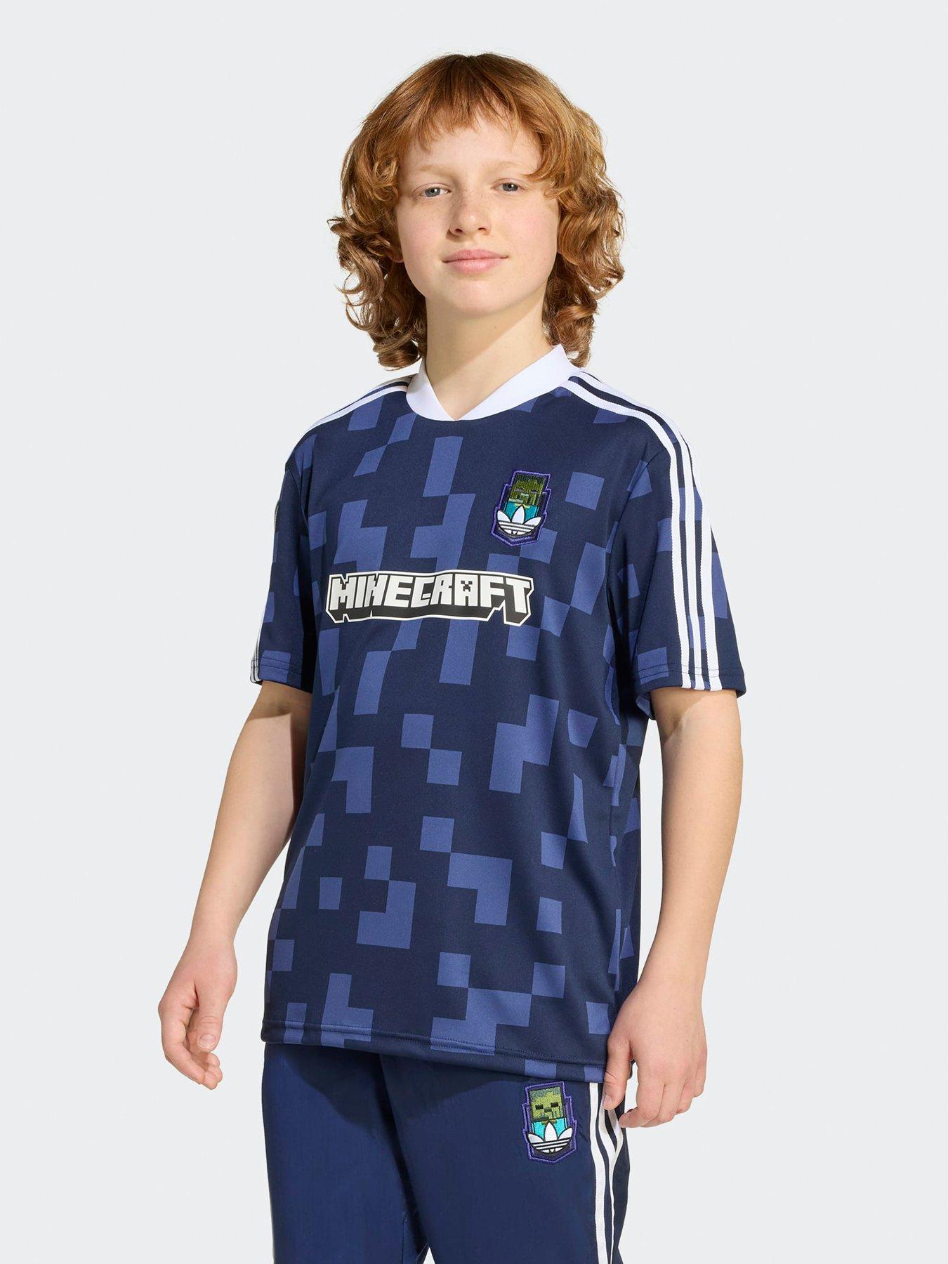 undefined Junior Boys Adidas Originals X Minecraft T-Shirt - Multi