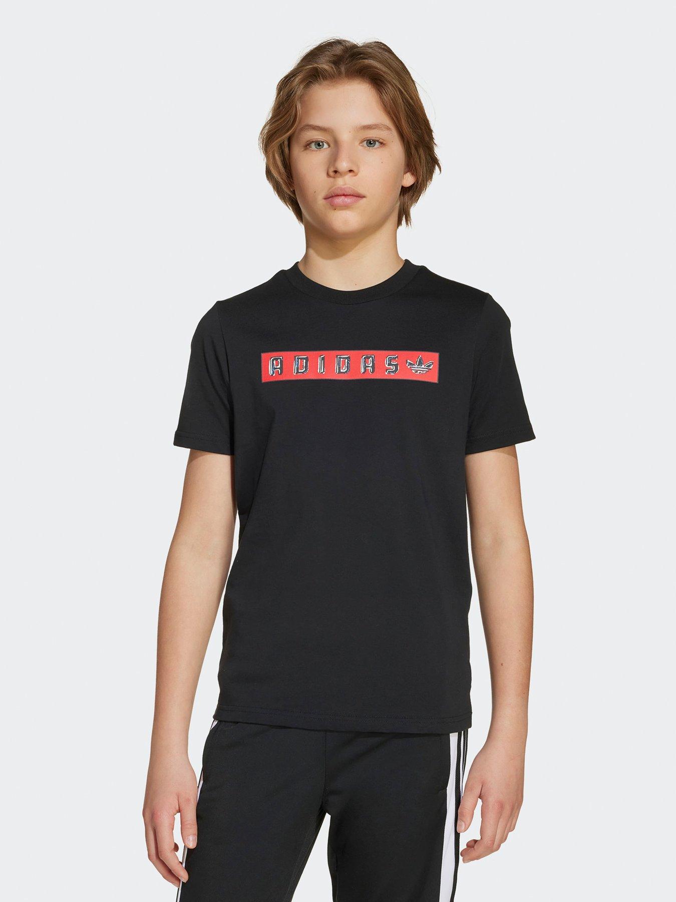 undefined Junior Boys Graphic T-shirt - Black