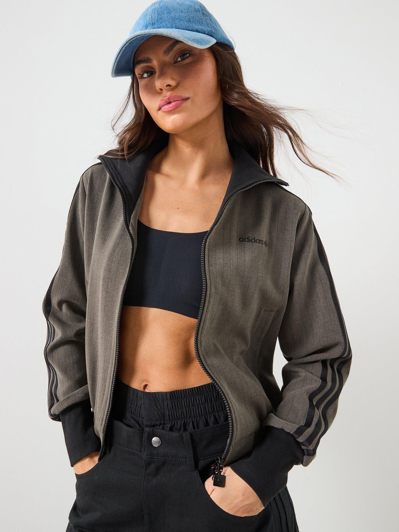 adidas Originals Women's Tracksuit Top, Shadow Olive, Size S, Women