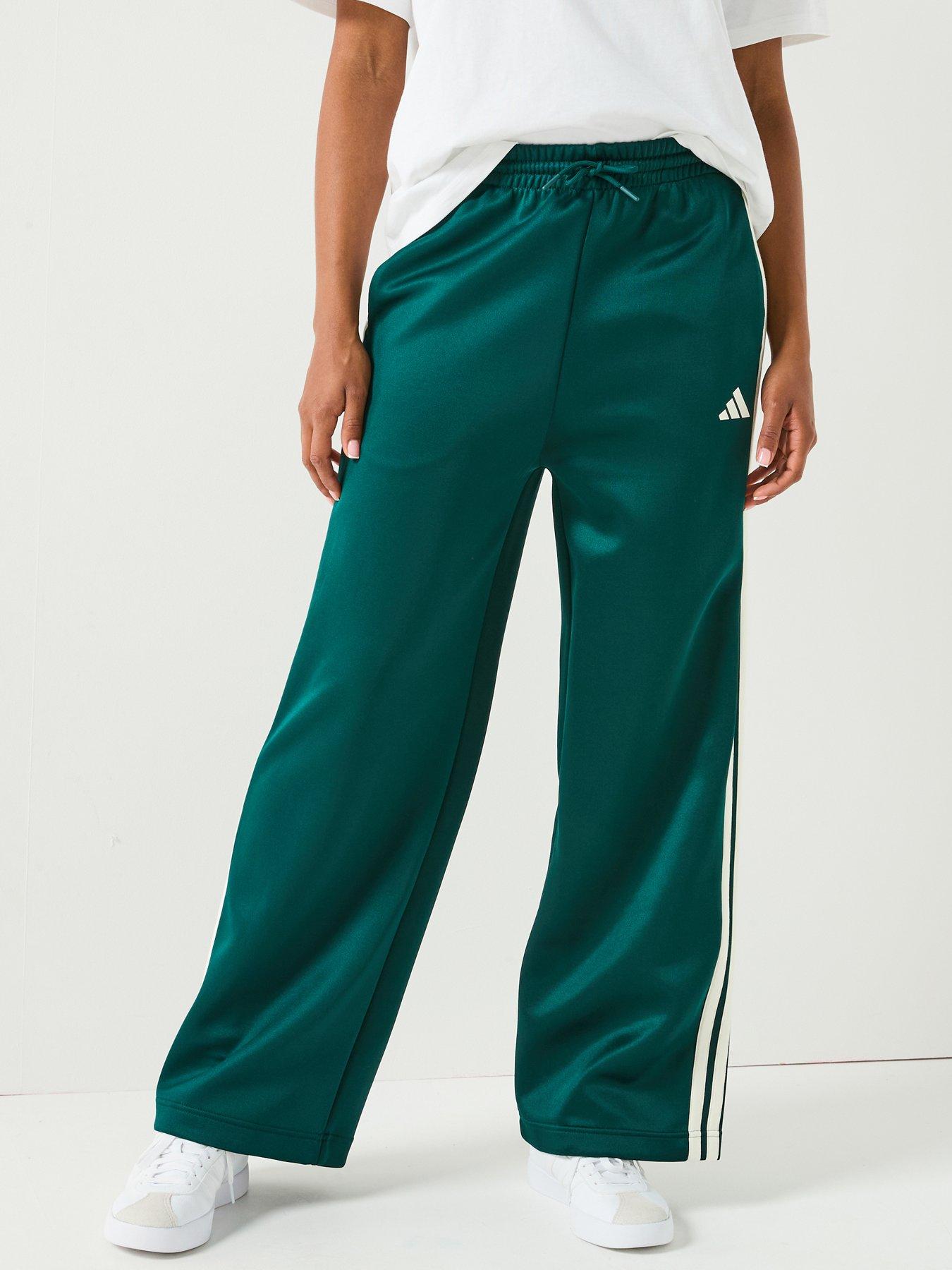 adidas Sportswear Women's Stadium 3 Stripes Tracksuit Pants - Green
