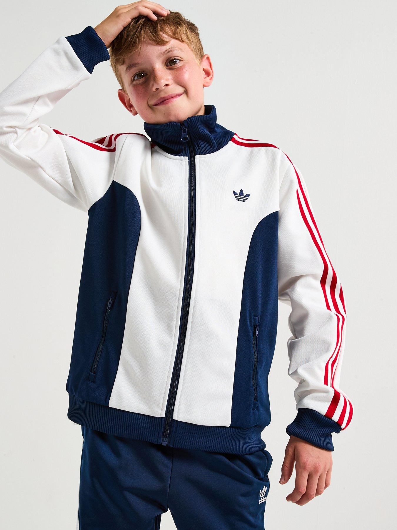adidas Originals Junior Boys Tracksuit Top - White