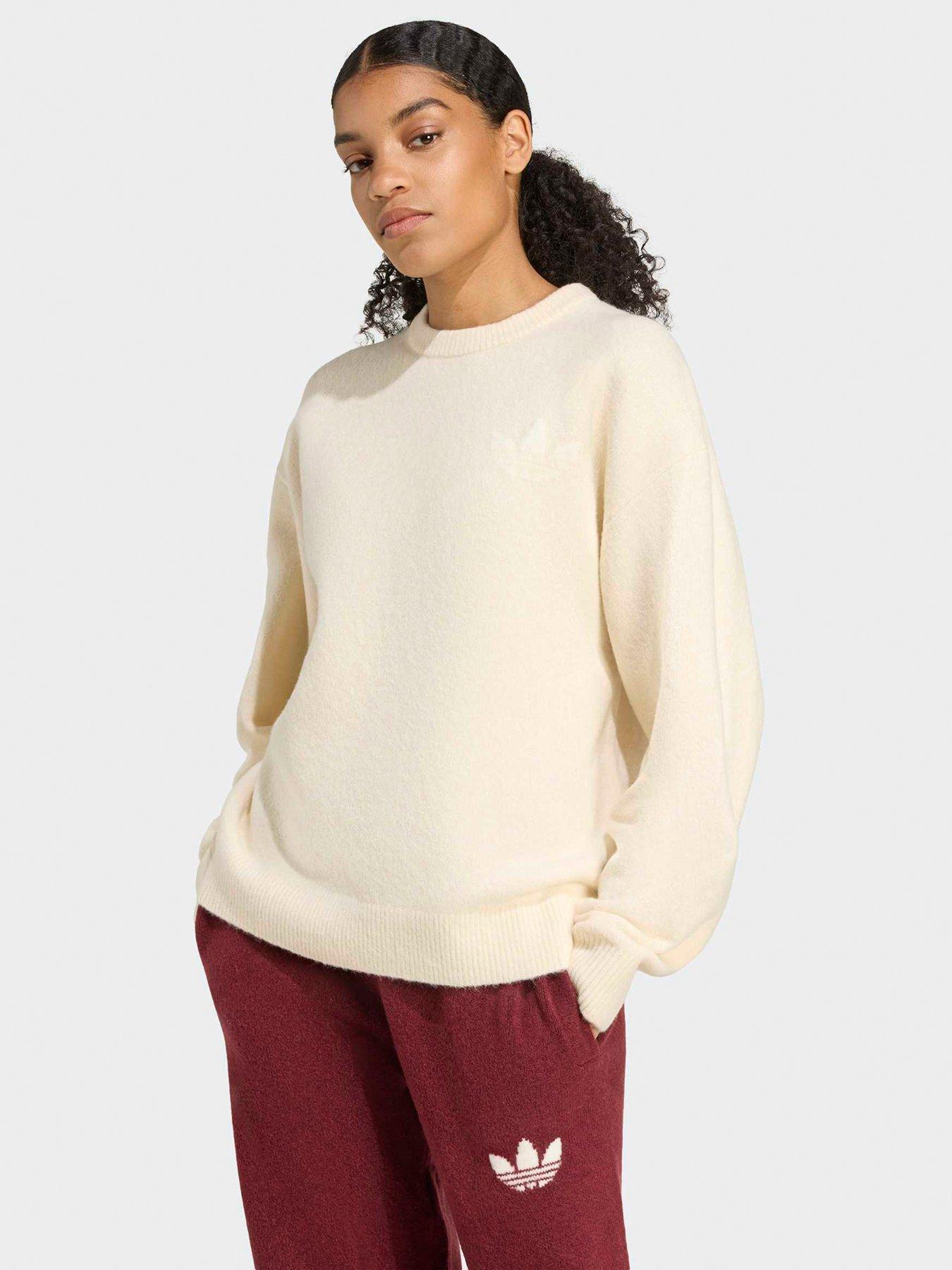adidas Originals Womens Knitted Sweatshirt - White