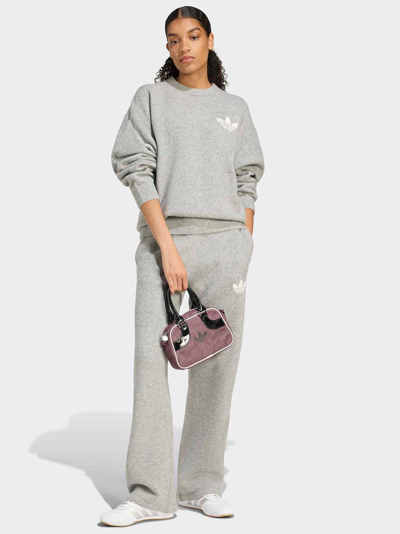 adidas Originals Womens Knitted Sweatshirt - Grey | Very