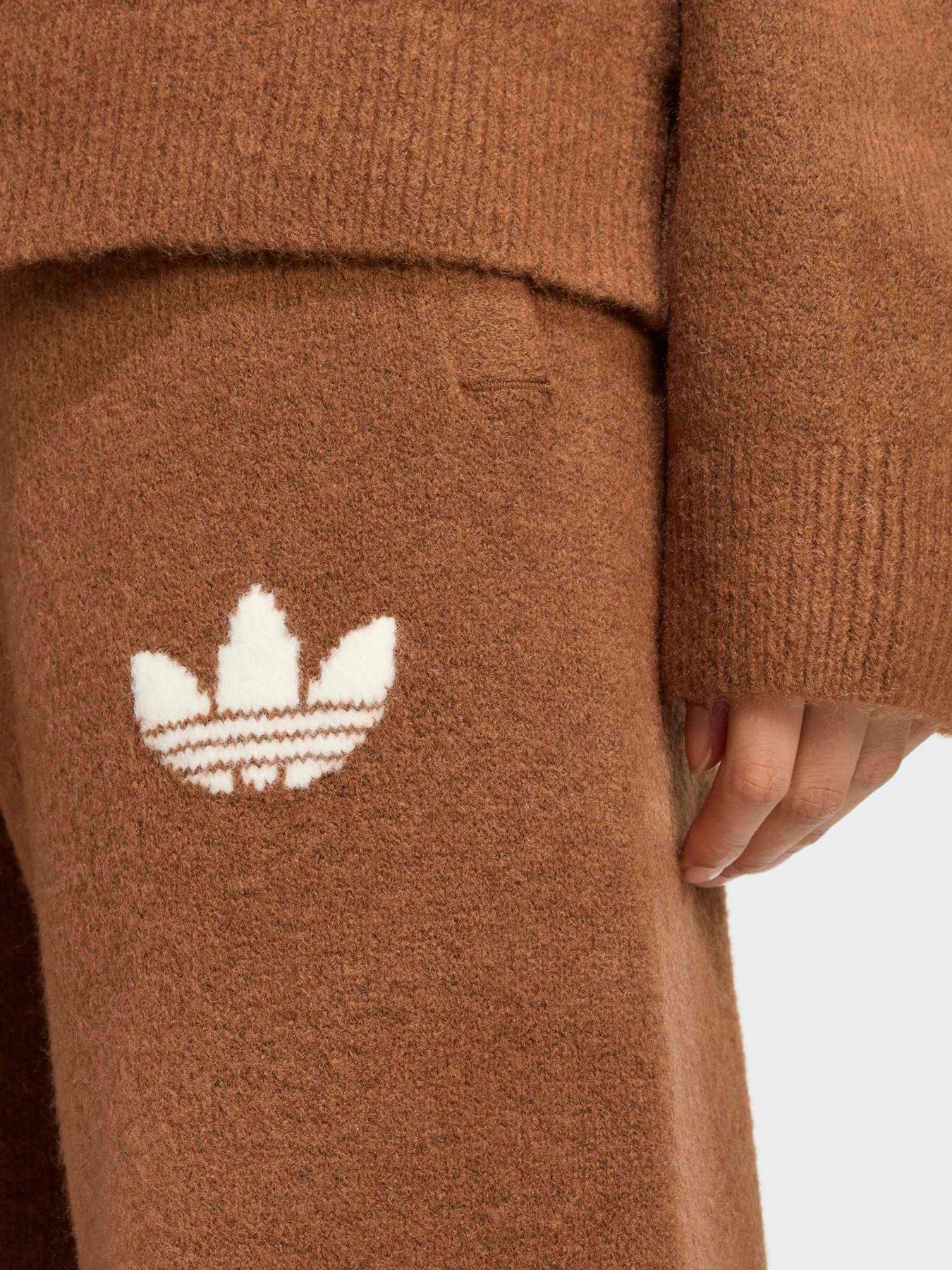Image 4 of 5 of adidas Originals Womens Knitted Pants - Brown