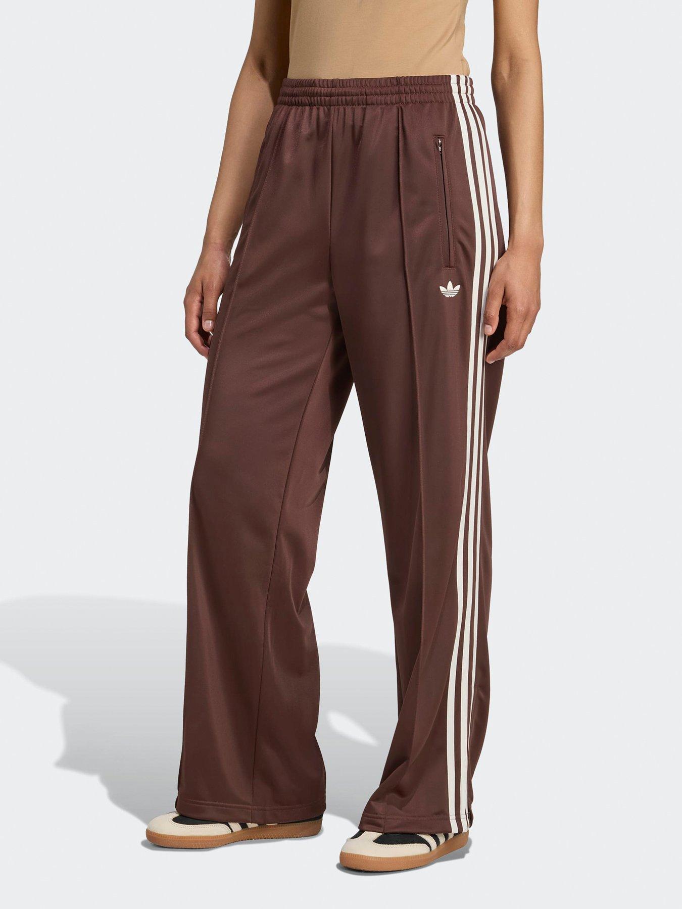 undefined Women's Firebird Adicolor Loose Track Pants - Brown