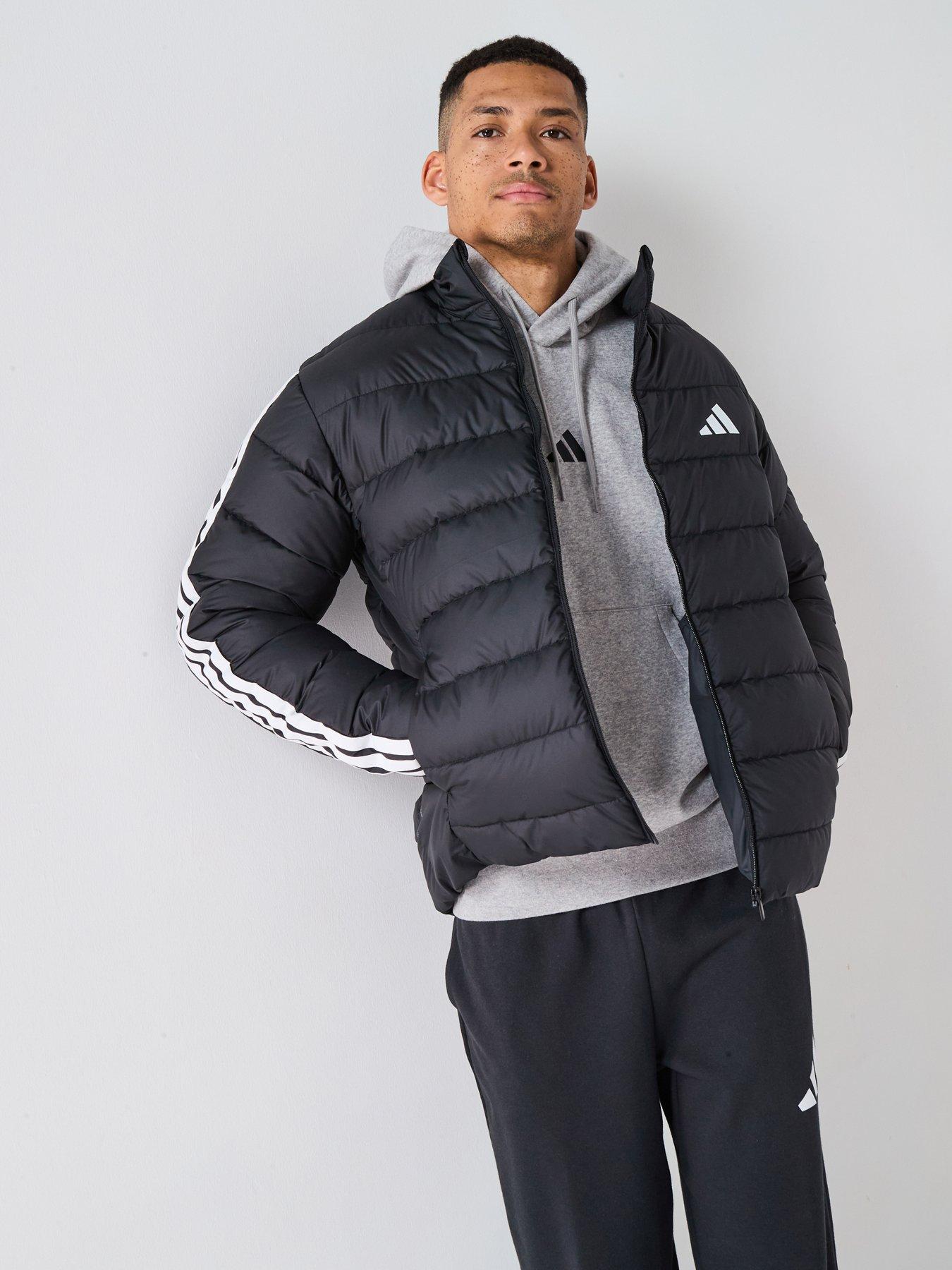 adidas Sportswear Men's Essentials Climawarm 3 Stripes Down Jacket - Black