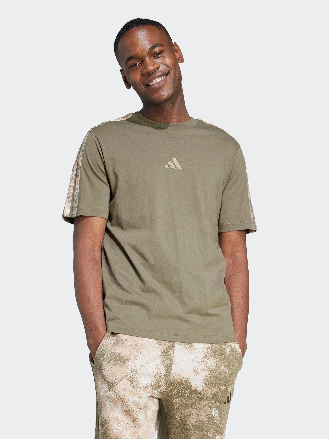 undefined Men's Aop Colourblock T-Shirt - Green