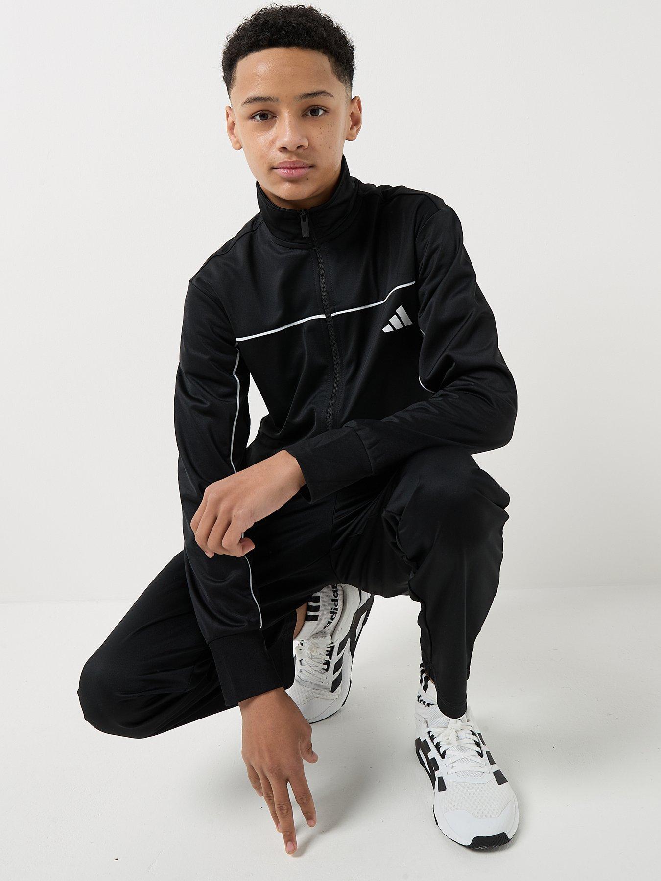Image 4 of 6 of adidas Sportswear Junior Unisex Tricot Tracksuit-black