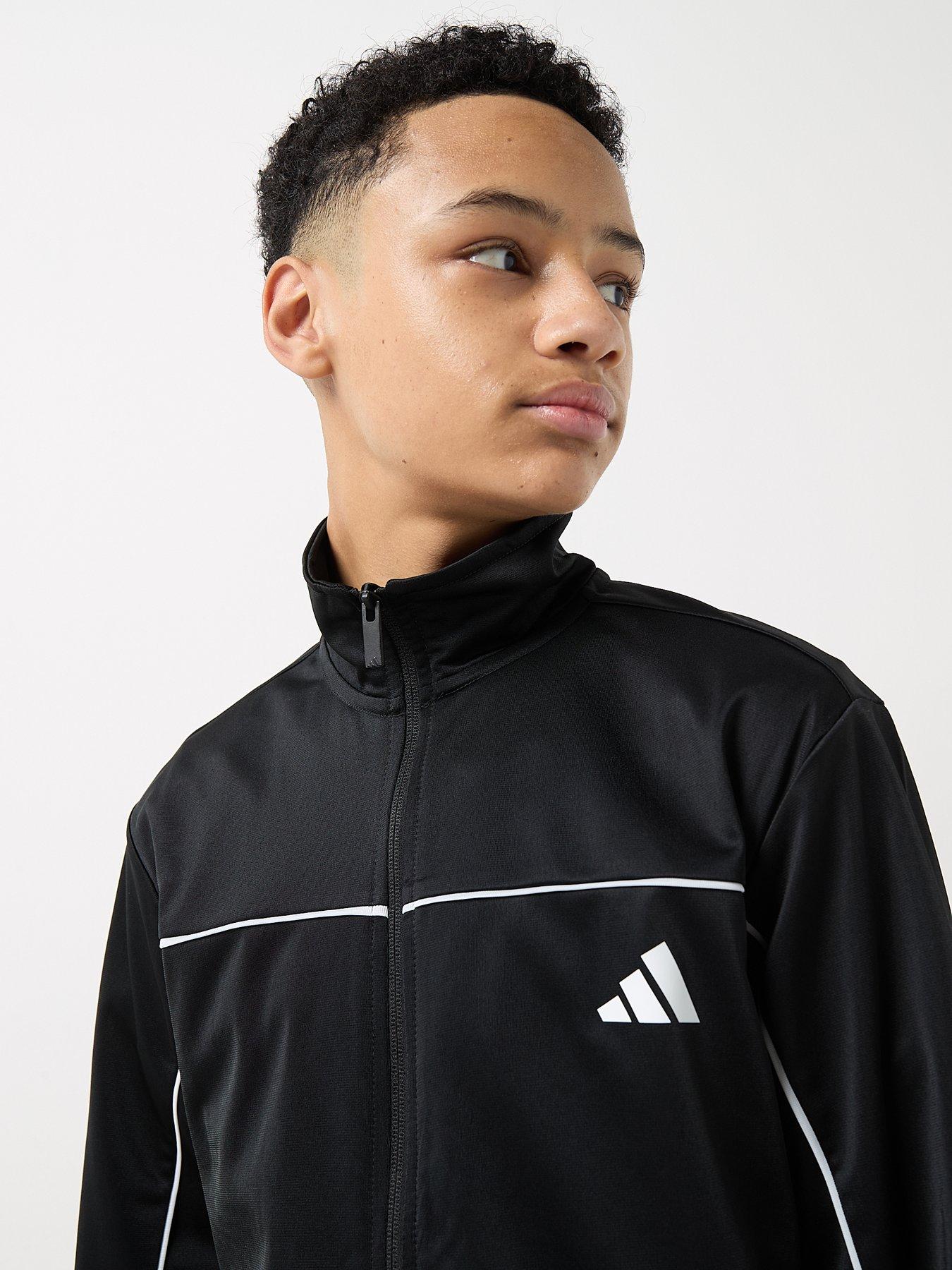 Image 6 of 6 of adidas Sportswear Junior Unisex Tricot Tracksuit-black