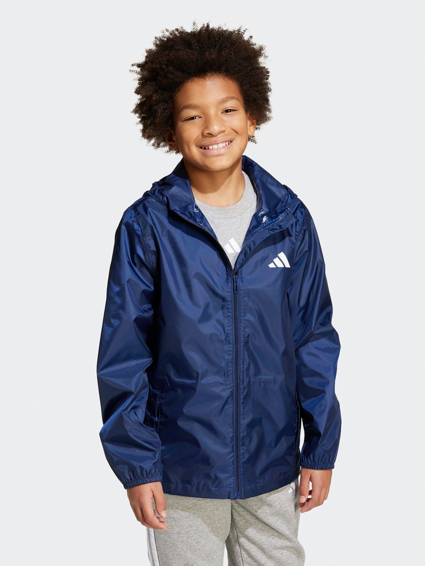 Image 1 of 5 of adidas Sportswear Junior Unisex Rain Jacket - Blue