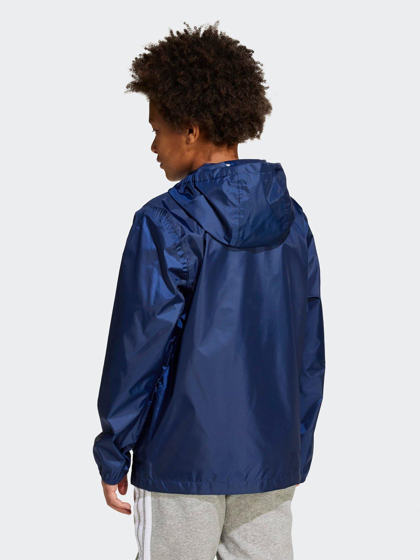 Image 2 of 5 of adidas Sportswear Junior Unisex Rain Jacket - Blue