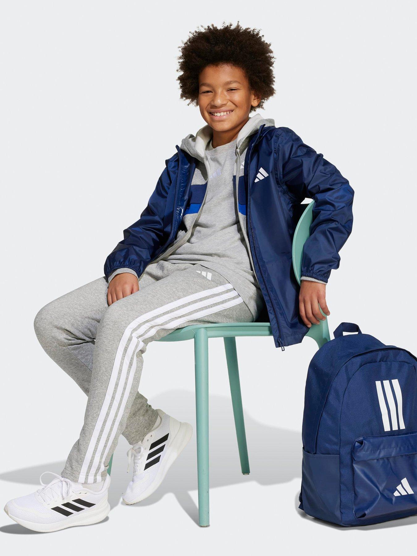 Image 3 of 5 of adidas Sportswear Junior Unisex Rain Jacket - Blue
