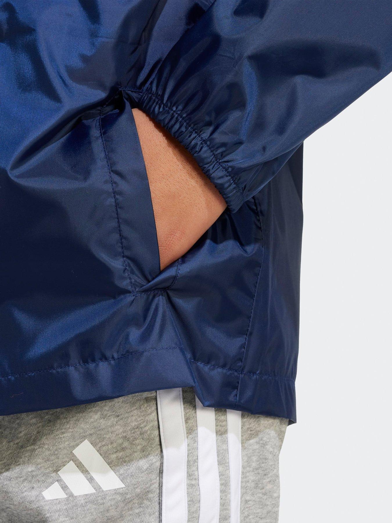 Image 4 of 5 of adidas Sportswear Junior Unisex Rain Jacket - Blue