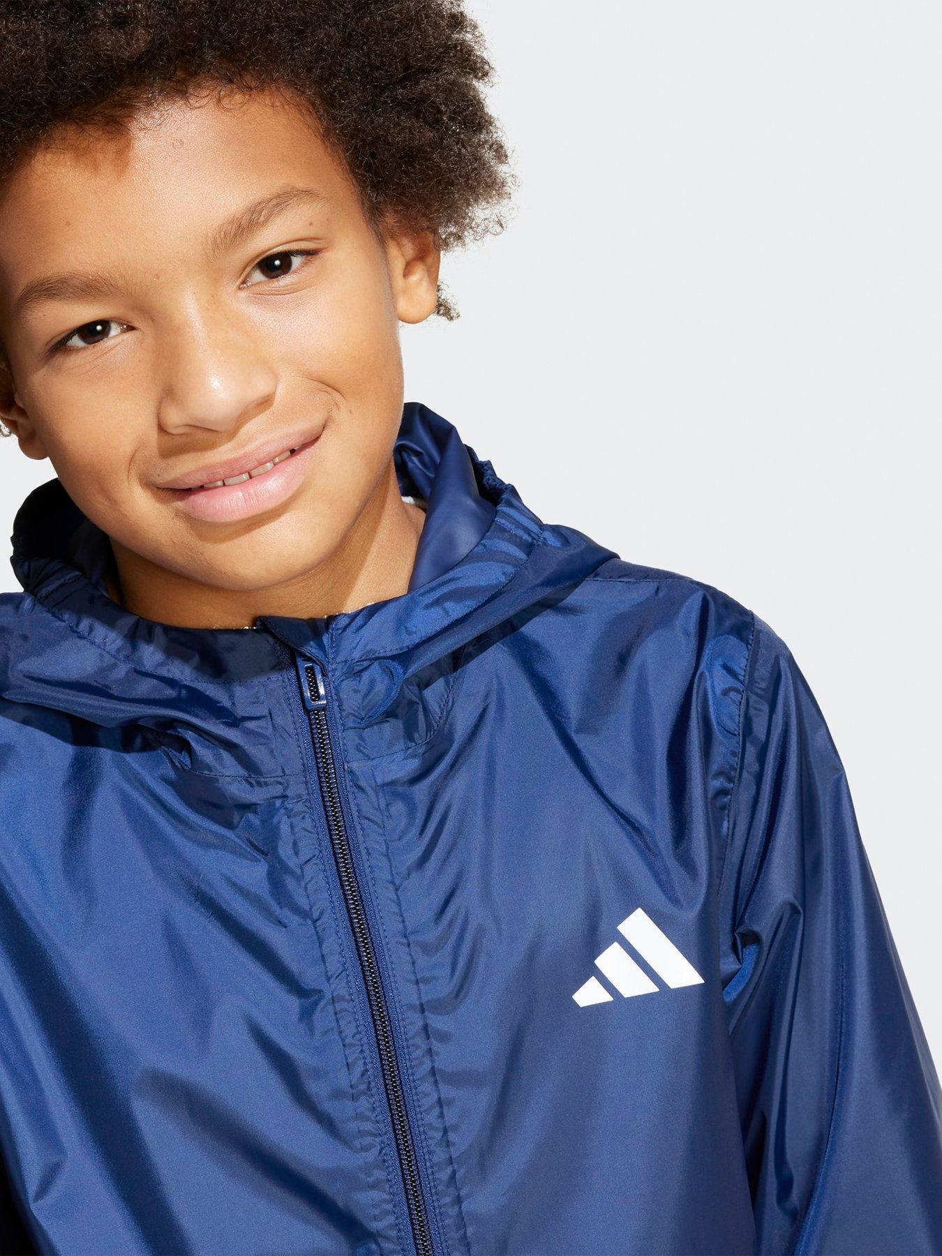 Image 5 of 5 of adidas Sportswear Junior Unisex Rain Jacket - Blue