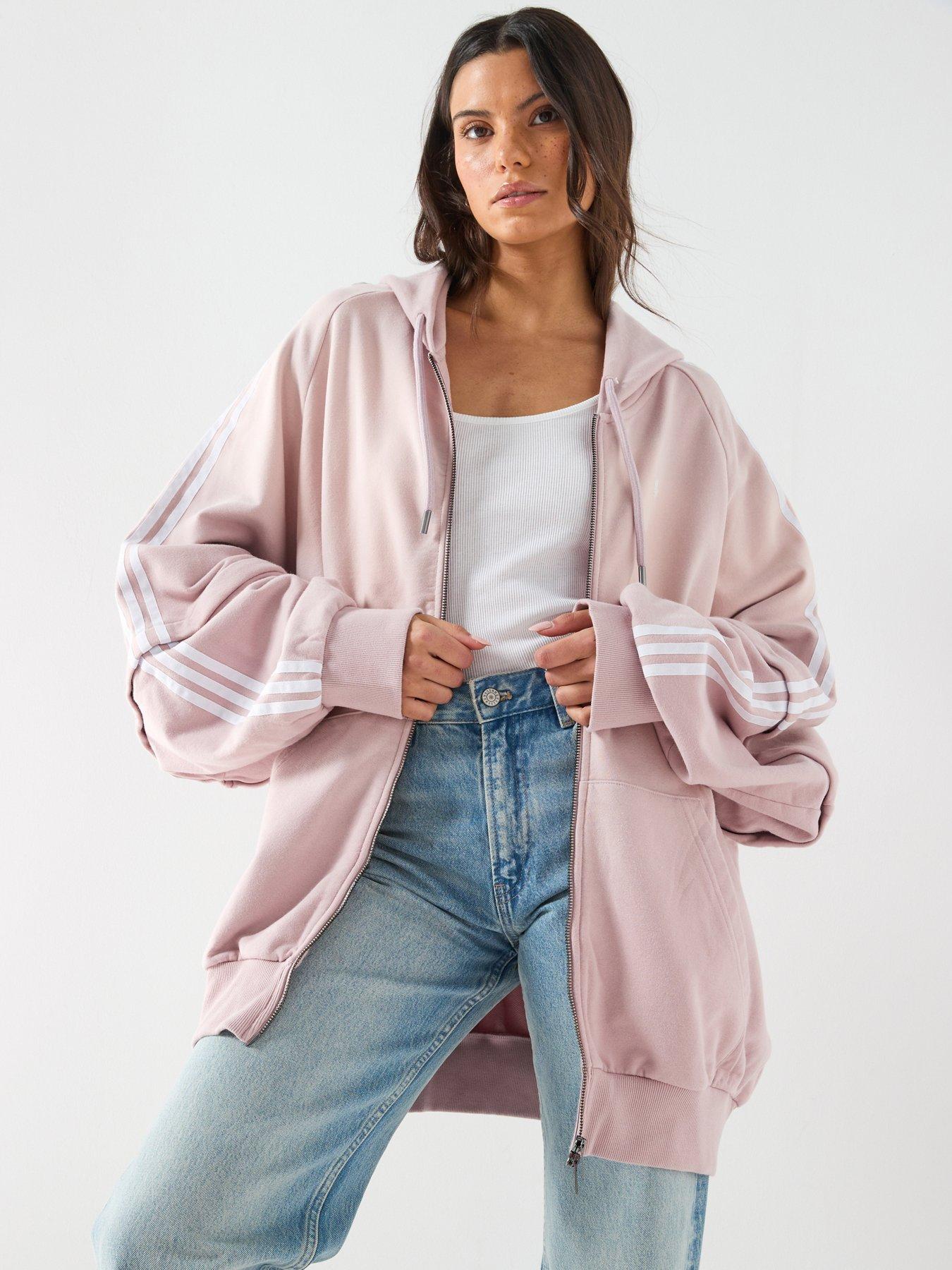 adidas Originals Women's Adilenium Season 4 Washed Oversized Hoodie - Pink