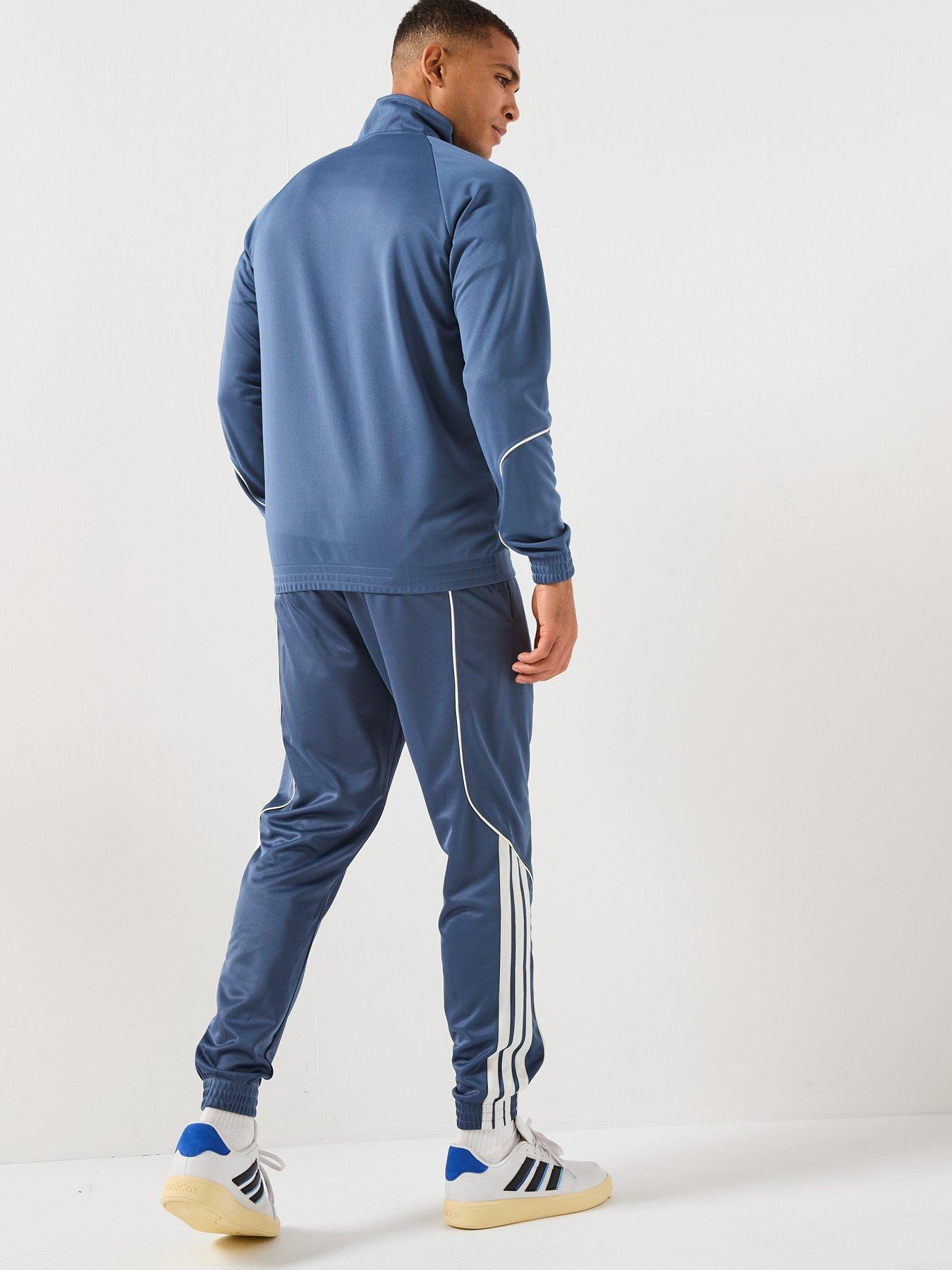 Image 2 of 6 of adidas Sportswear Men's 3 Stripes Tracksuit - Blue