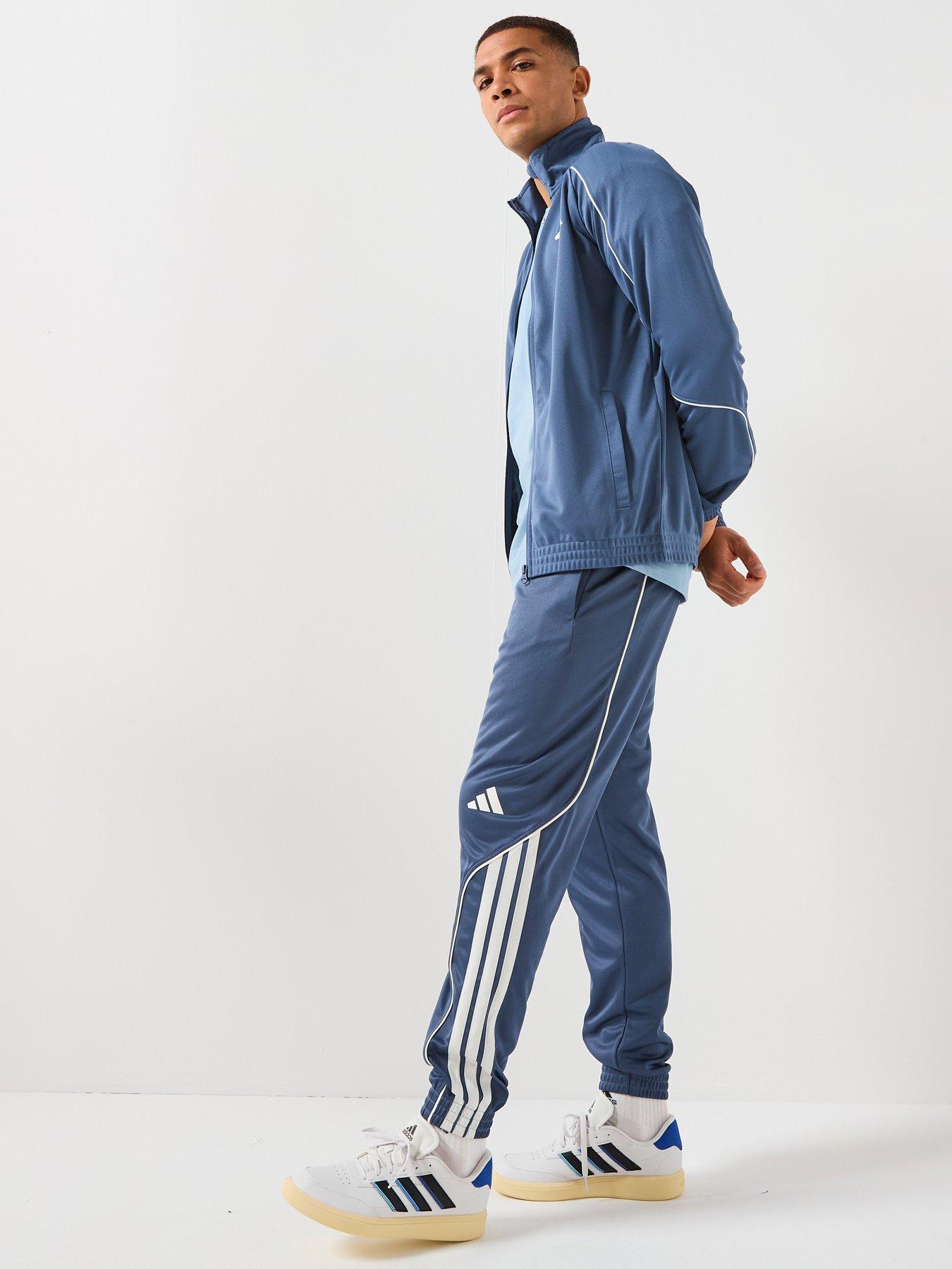 Image 3 of 6 of adidas Sportswear Men's 3 Stripes Tracksuit - Blue