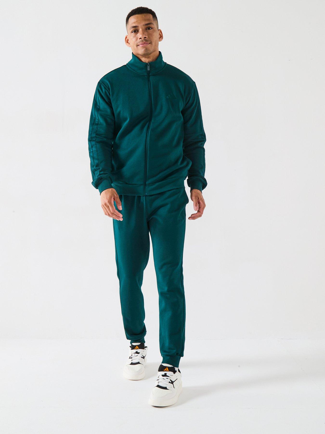 adidas Sportswear Men's 3 Stripes Tracksuit, Aurora Ivy, Size Xs, Men