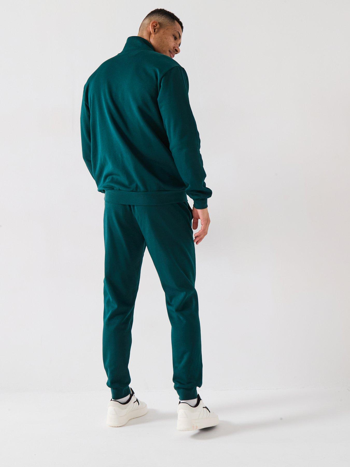 Image 4 of 6 of adidas Sportswear Men's 3 Stripes Tracksuit - Green