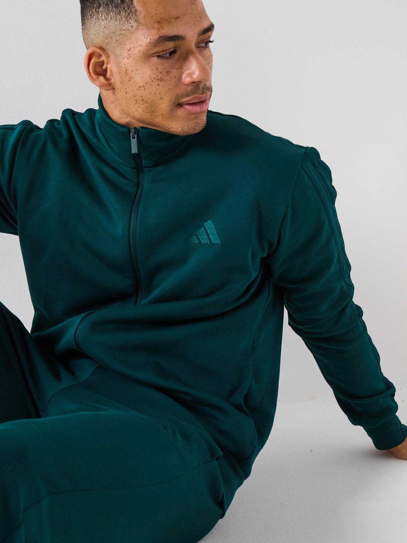 Image 6 of 6 of adidas Sportswear Men's 3 Stripes Tracksuit - Green