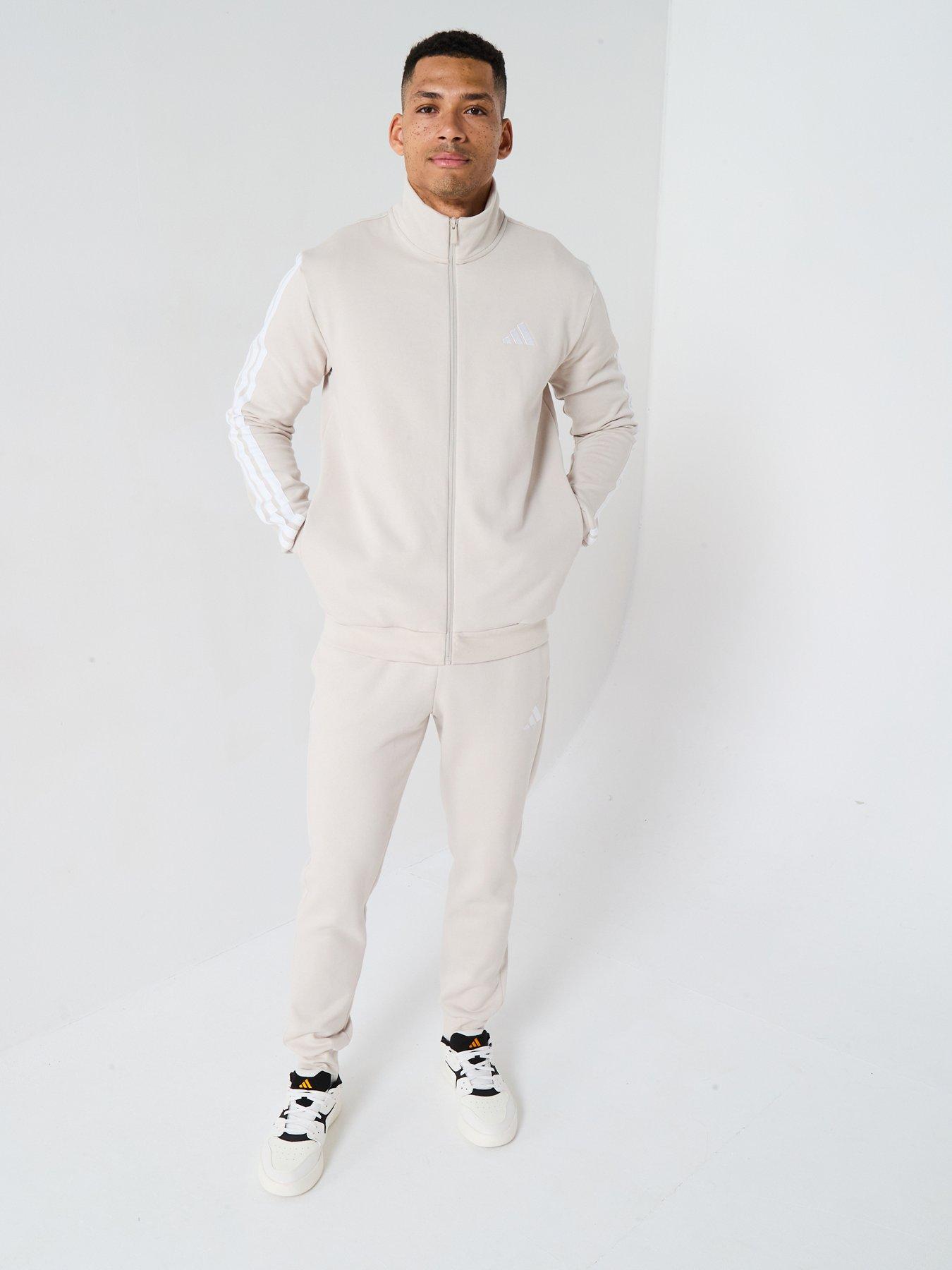 adidas Sportswear Men's 3 Stripes Tracksuit - Grey