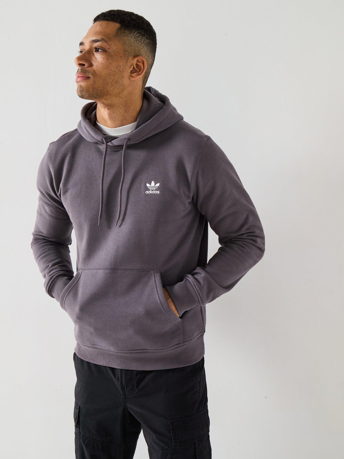 adidas Originals: Men's Trefoil Essentials Hoodie - Grey