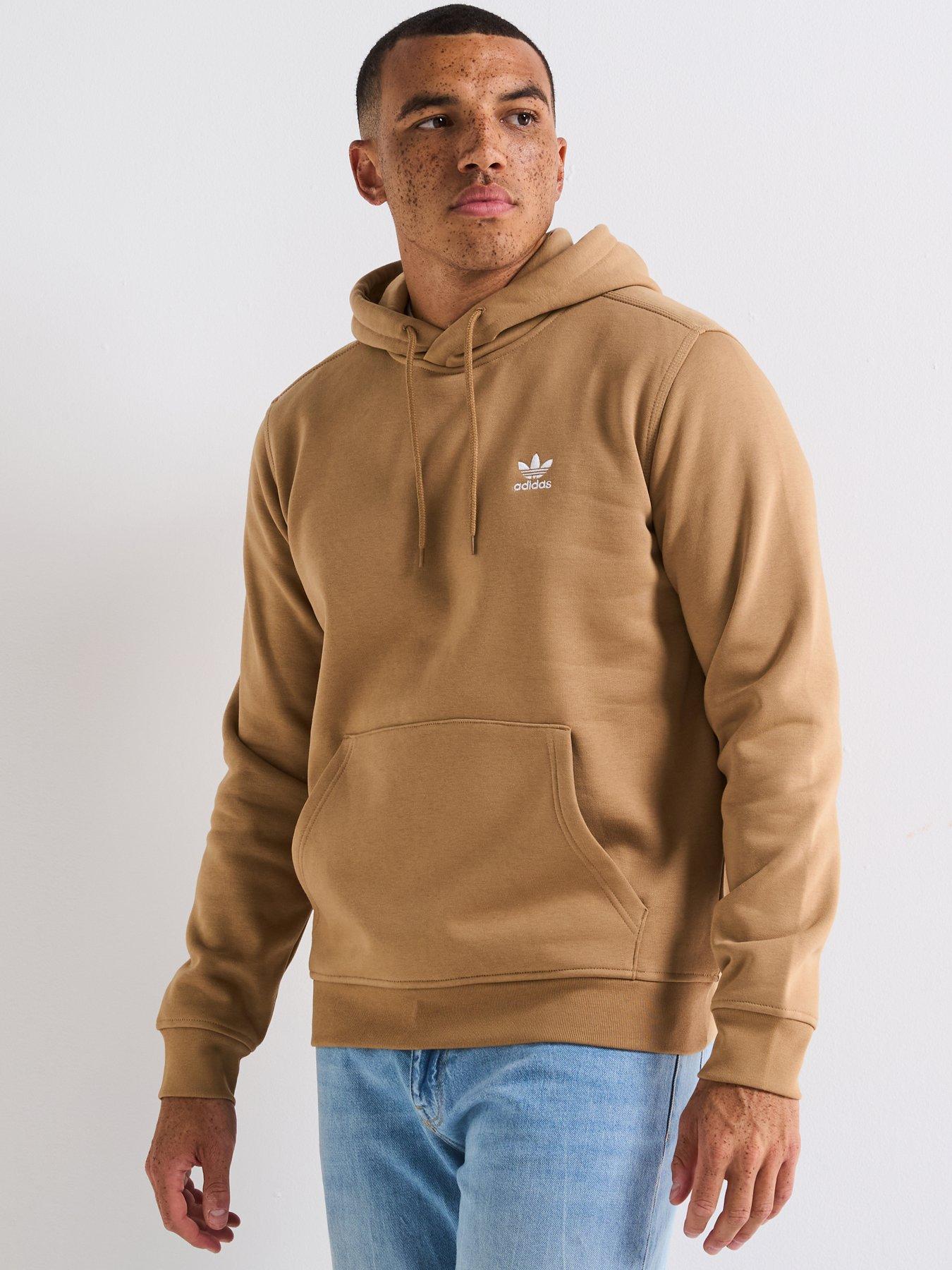 adidas Originals Men's Trefoil Essentials Hoodie - Brown