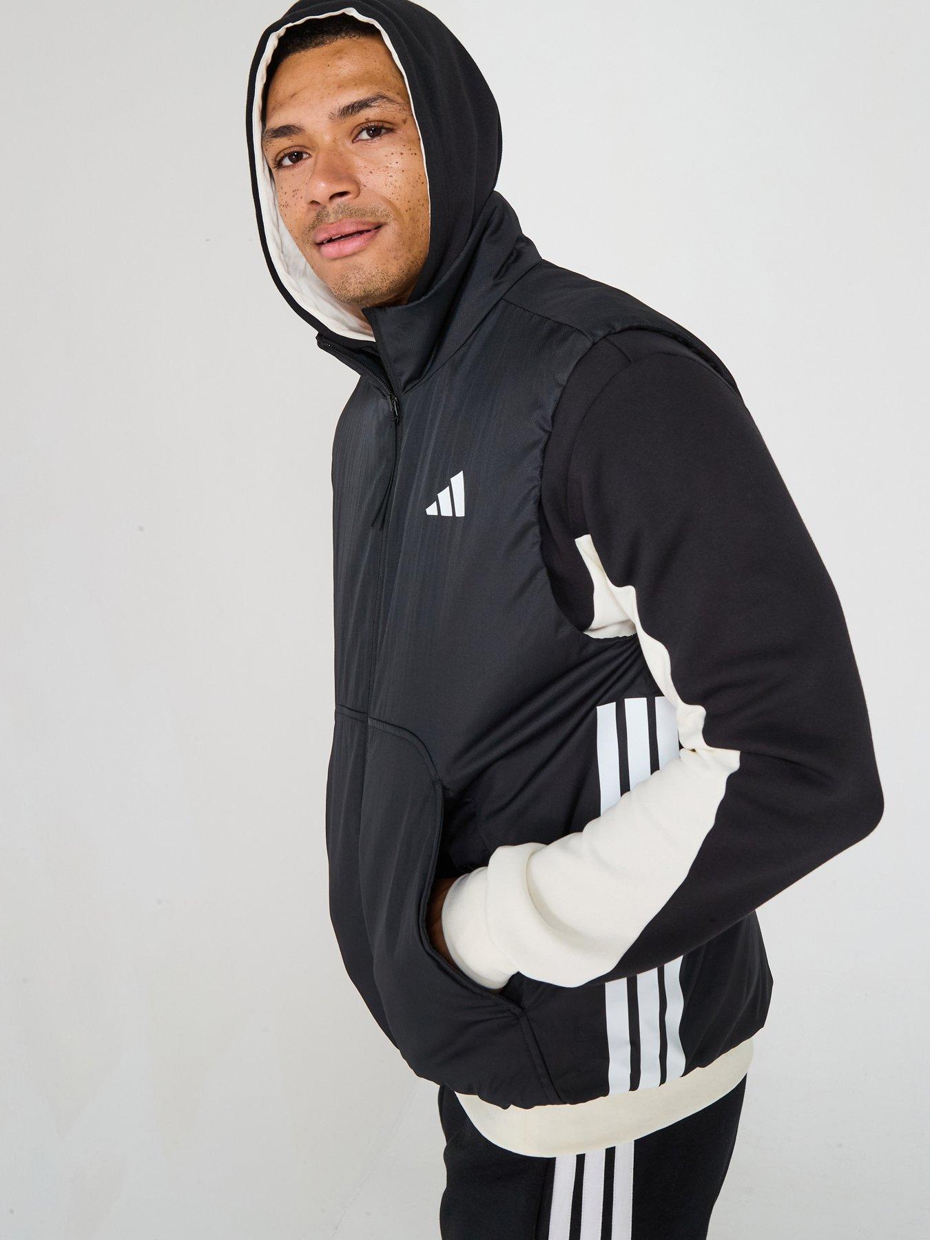 adidas Sportswear Men's City Tech Climawarm Padded Insulated Vest, Black/Black, Size Xl, Men