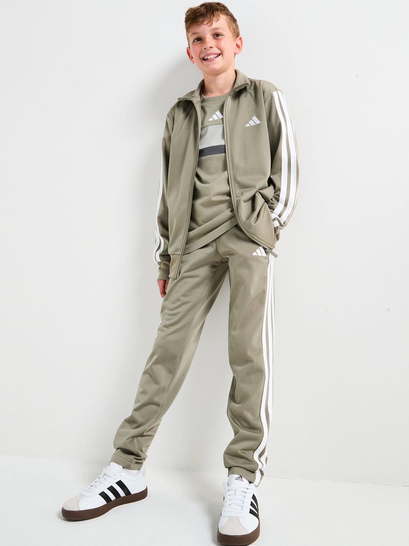 Image 1 of 6 of adidas Sportswear Junior Unisex Essentials Climacool Tracksuit -green