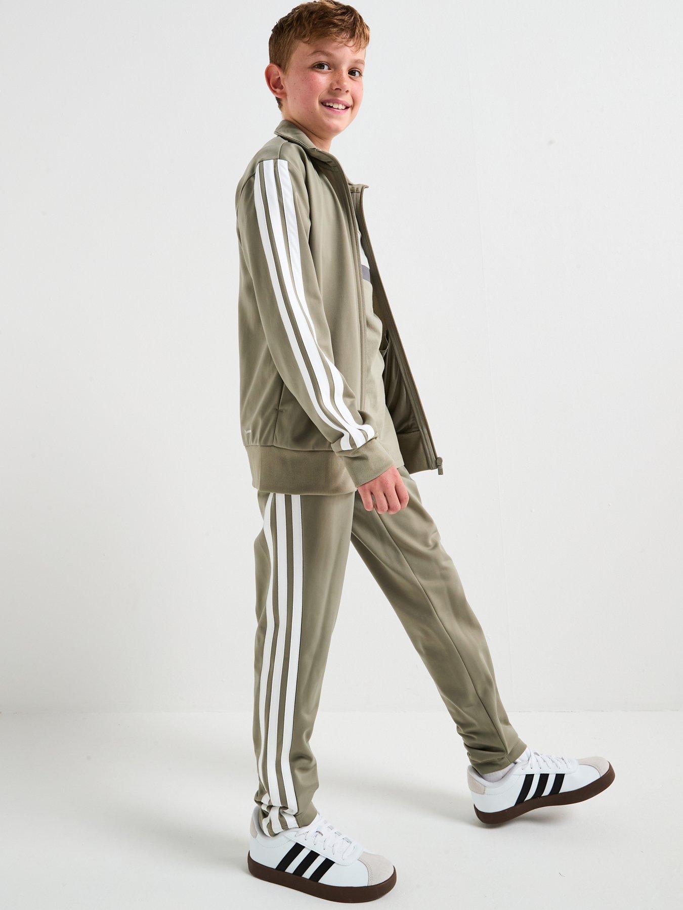 Image 5 of 6 of adidas Sportswear Junior Unisex Essentials Climacool Tracksuit -green
