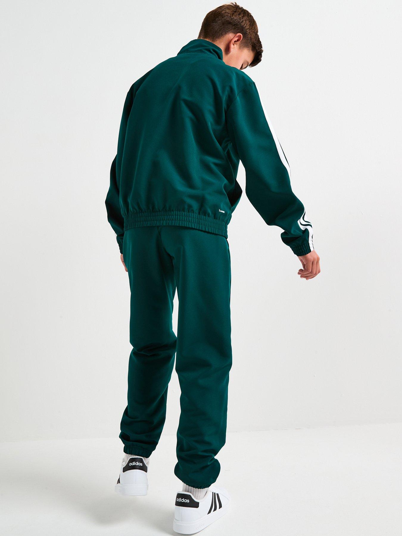 Image 2 of 6 of adidas Sportswear Junior Unisex Essentials Climacool Tracksuit -green