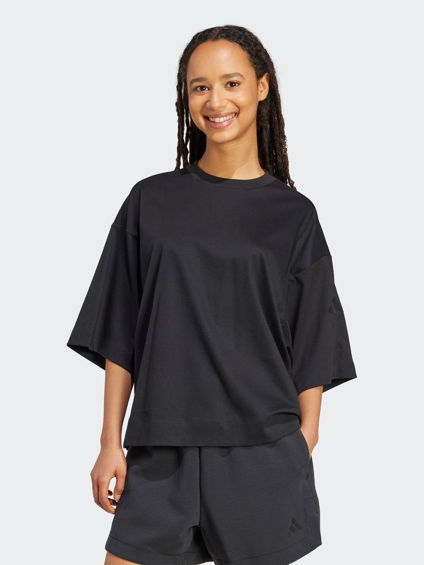 undefined Women's All Szn Soft Lux Loose Tee - Black