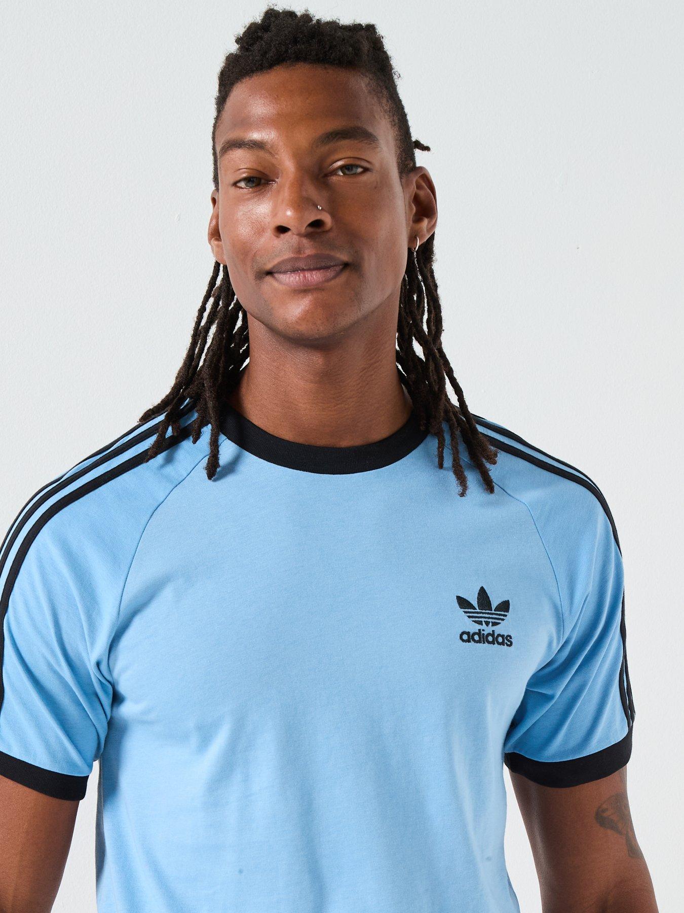 adidas Originals Men's Adicolor Classics 3-Stripes T-Shirt Blue