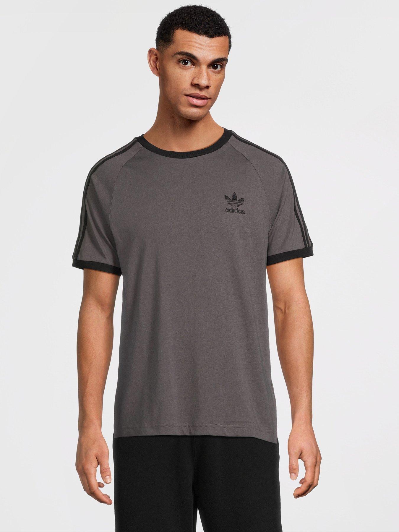 adidas Originals Men's Adicolor Classics 3-Stripes T-Shirt Grey