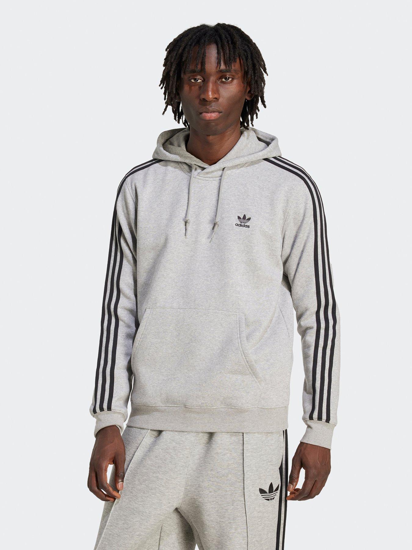 undefined Men's Adicolor Classics 3-Stripes Hoodie - Grey