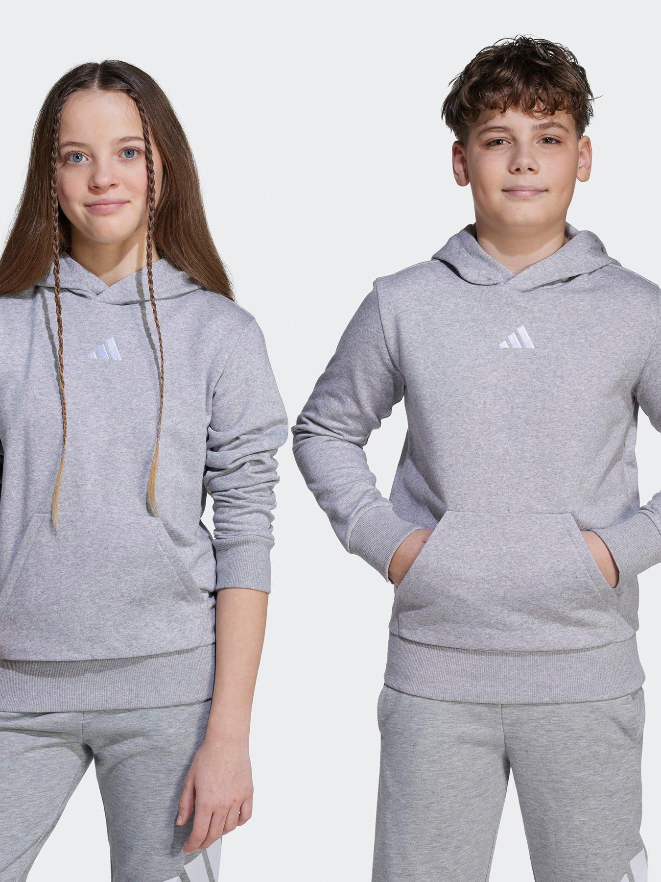 undefined Junior Unisex Essentials Hoodie - Grey