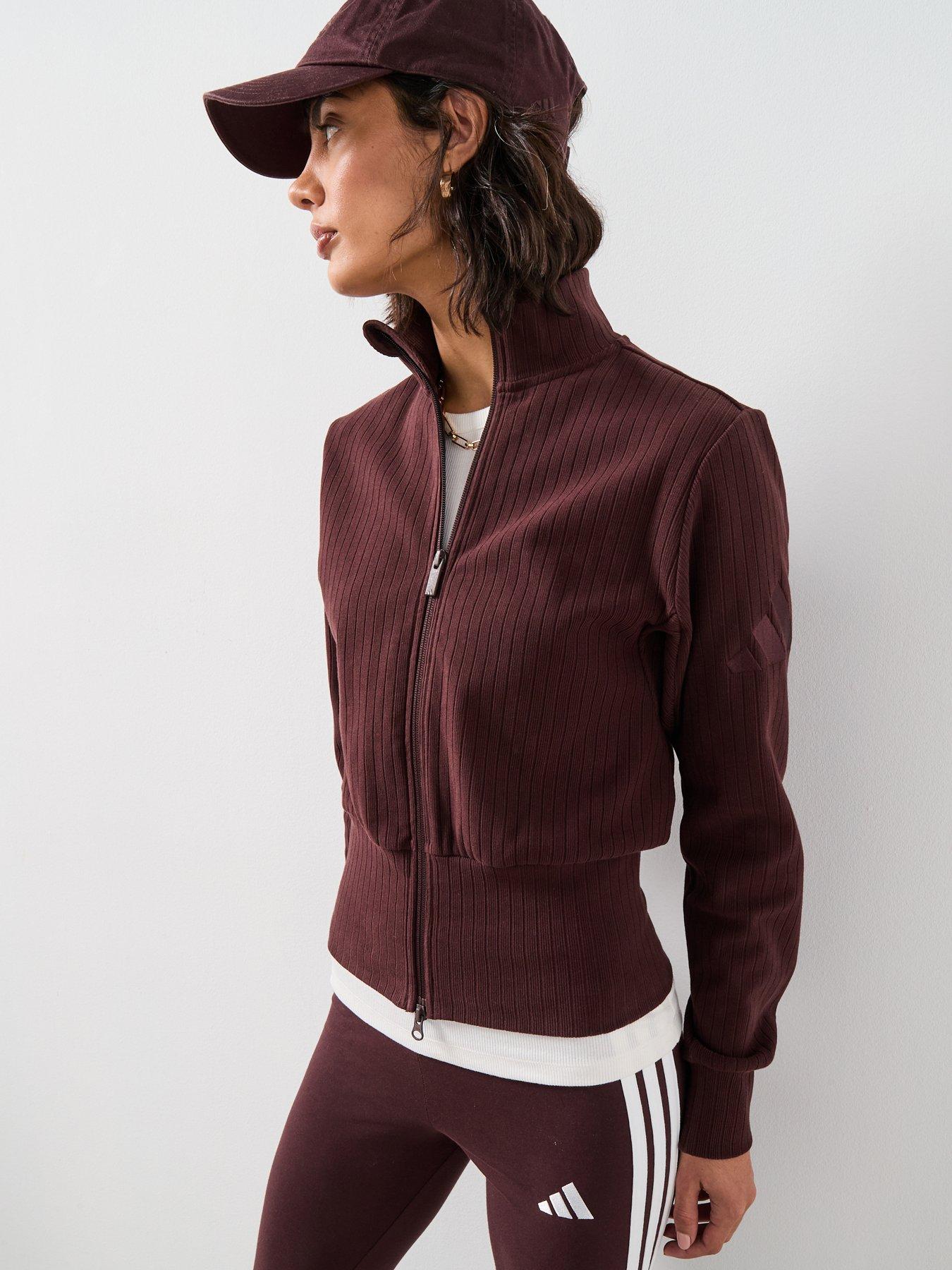 Adidas Sportswear Women'S All Szn Winterized Full Zip - Brown