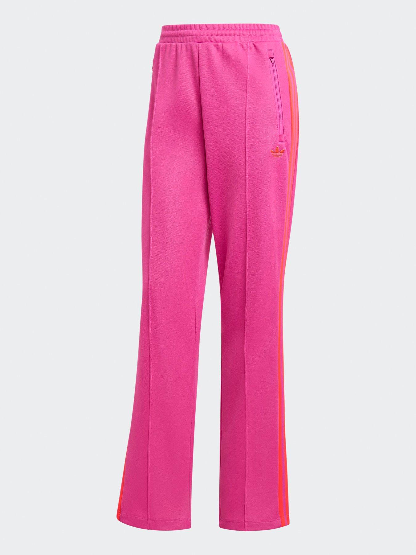 Image 6 of 6 of adidas Originals Women's Graphic Crest Tracksuit Pants - Pink