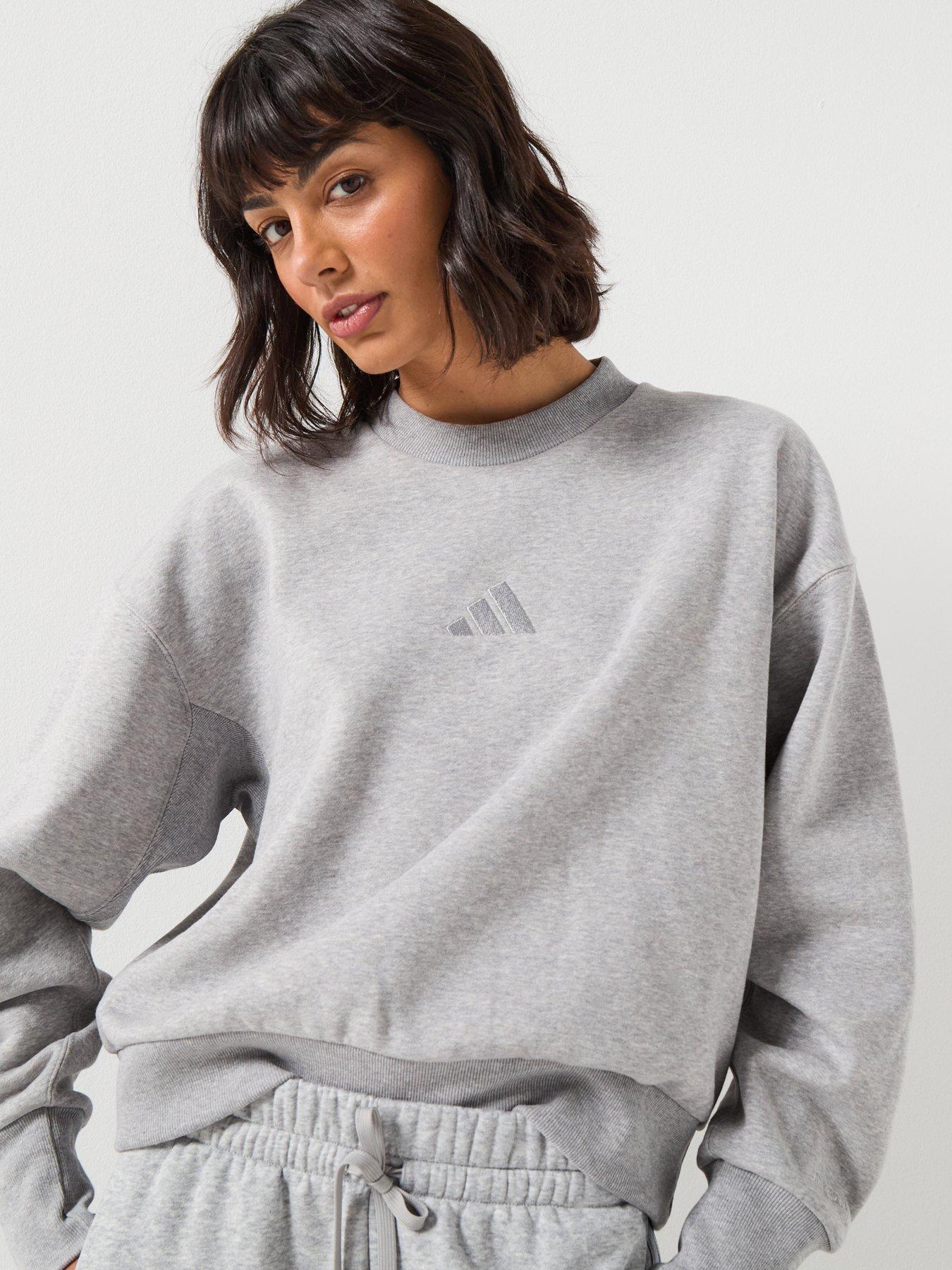 Image 3 of 3 of adidas Sportswear Women's All Szn Fleece Loose Sweatshirt - Grey