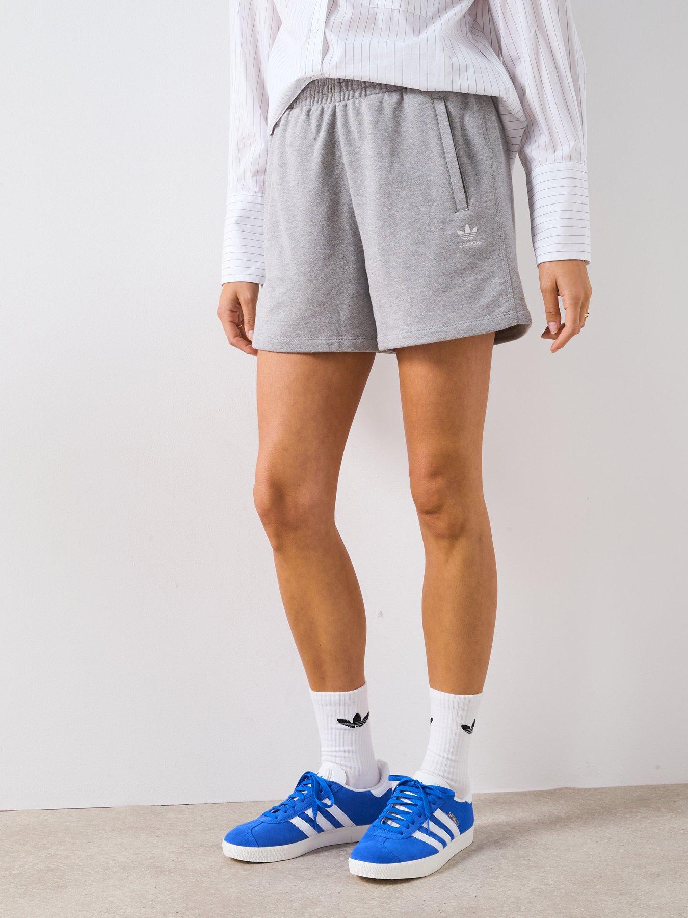 Adidas Originals Women'S Essentials French Terry Shorts - Grey