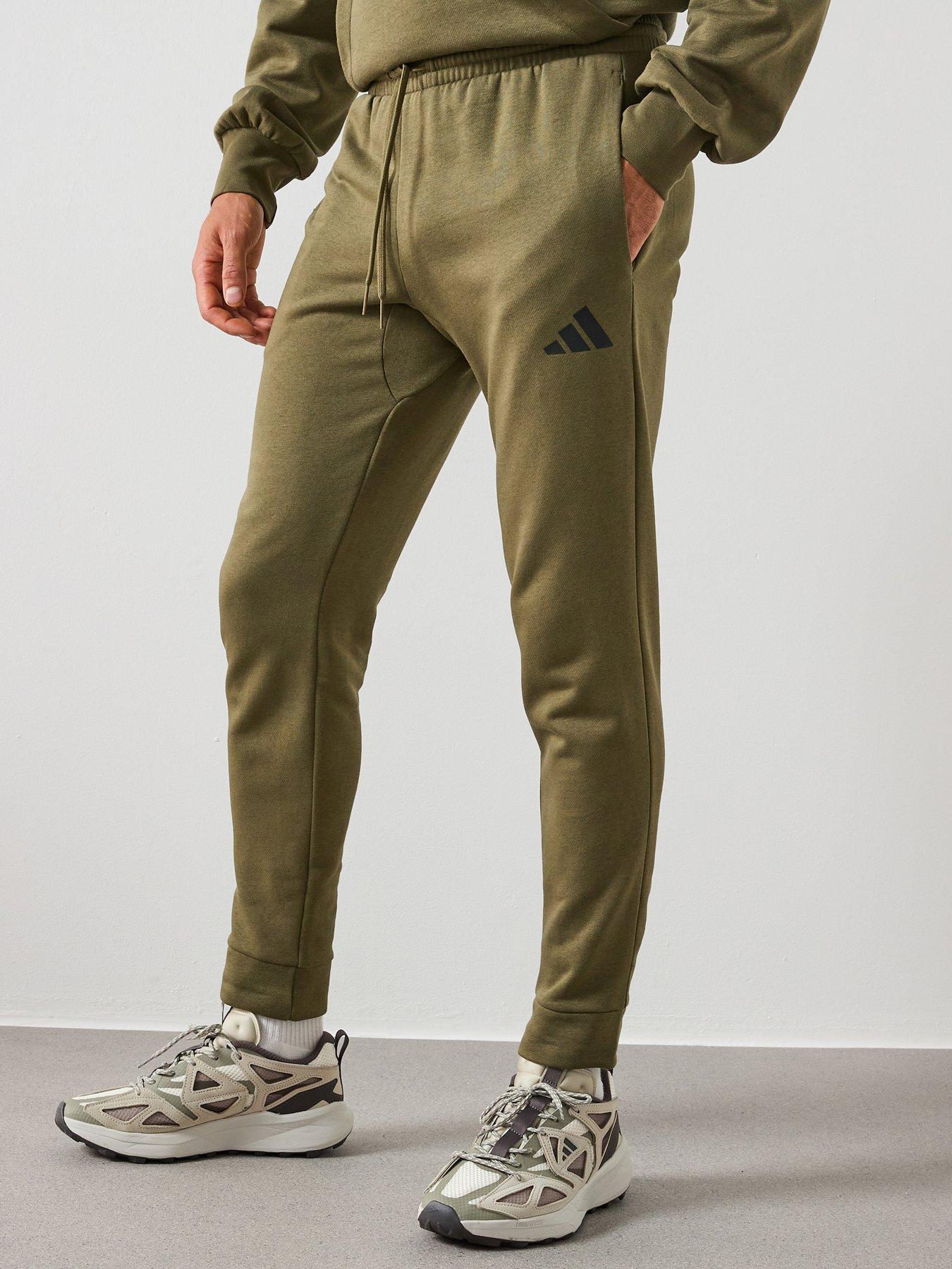 adidas Sportswear Men's Essentials Feel Cozy Fleece Pant, Olive Strata, Size 2Xl, Men