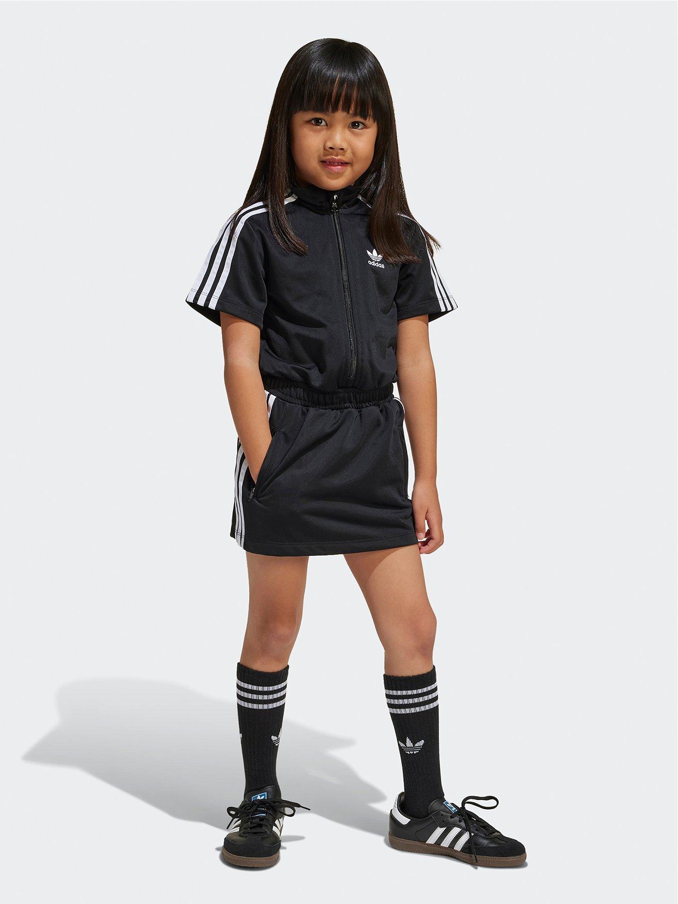 adidas Originals Kids Girls Firebird Dress - Black