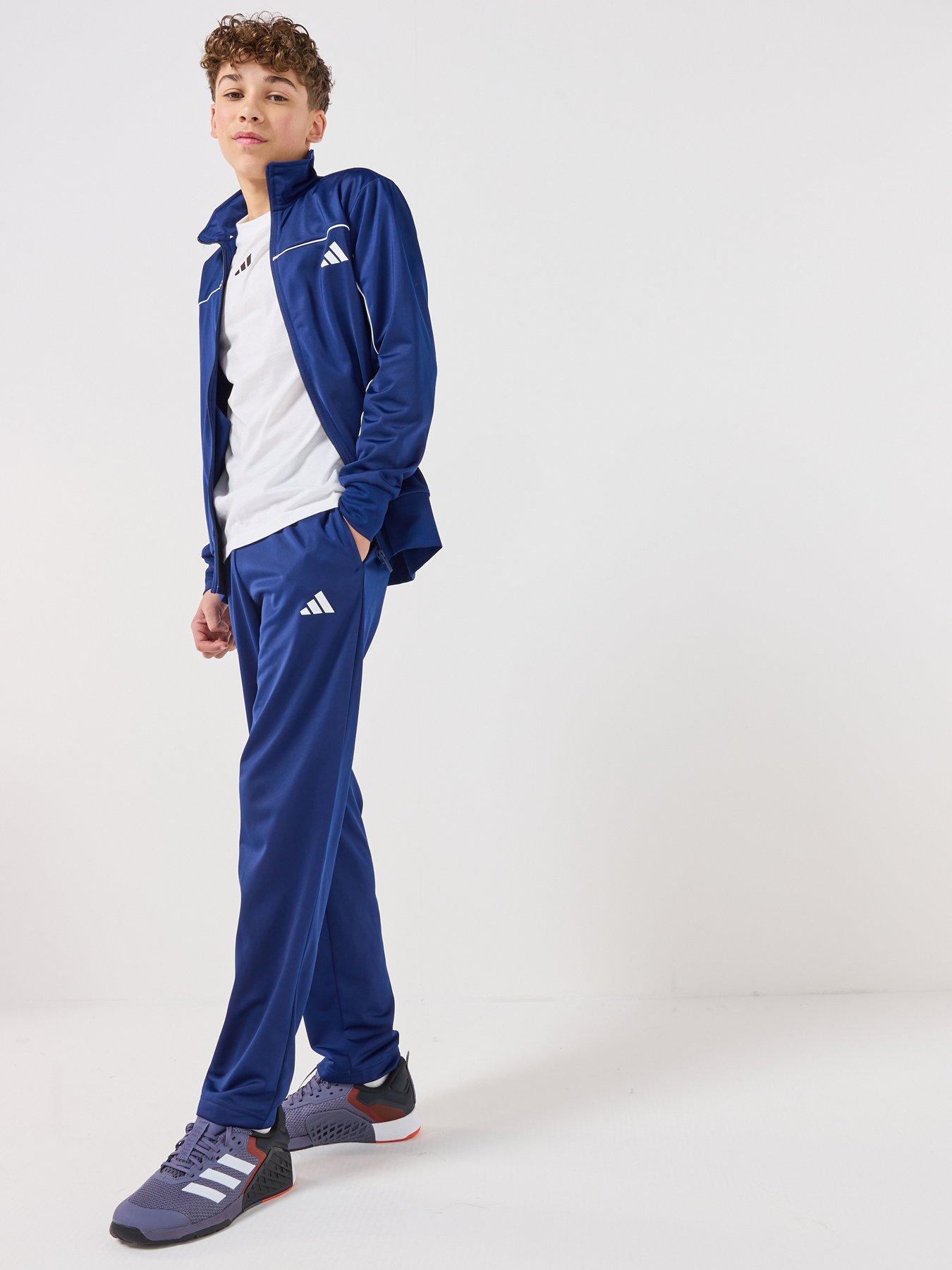 Adidas Sportswear Junior Boys Tricot Tracksuit-Blue