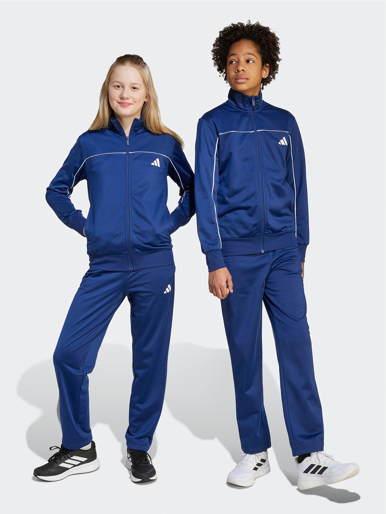 undefined Junior Boys Tricot Tracksuit-blue