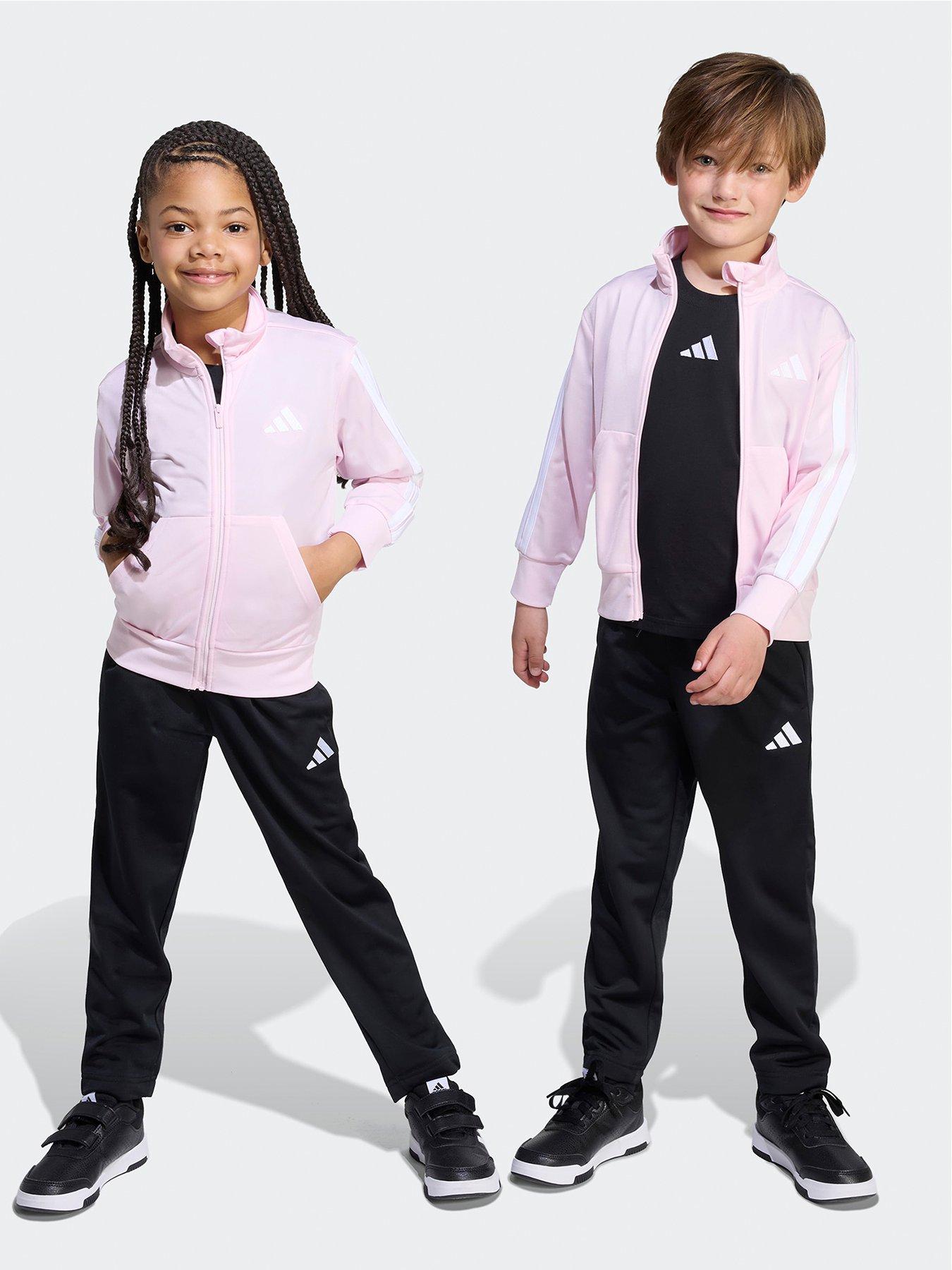 undefined Kids Girls Essentials Climacool Tracksuit -pink