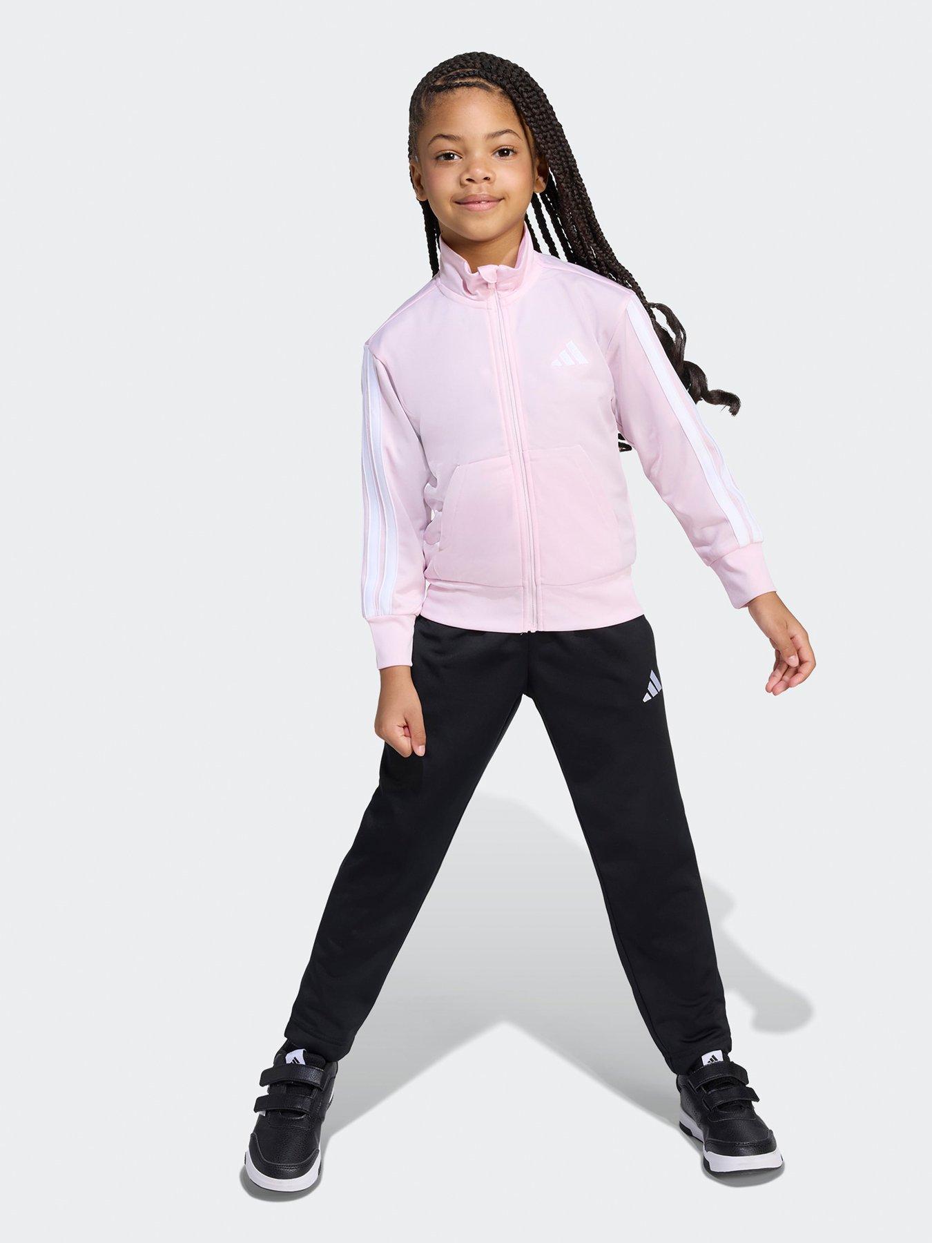adidas Sportswear Kids Girls Essentials Climacool Tracksuit - Pink ...